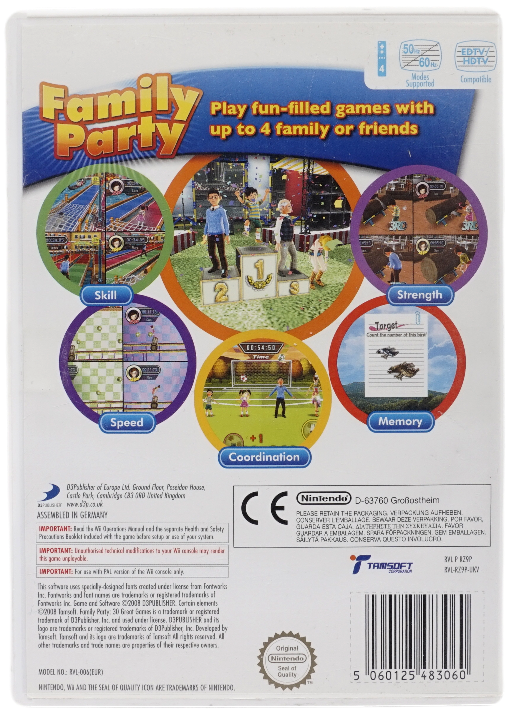 Family Party : 30 Great Games (Uden Manual) (Wii)