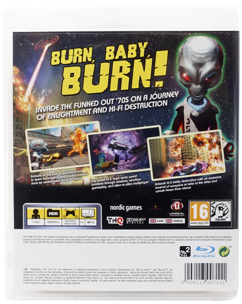 Destroy All Humans : Path of The Furon (PS3)
