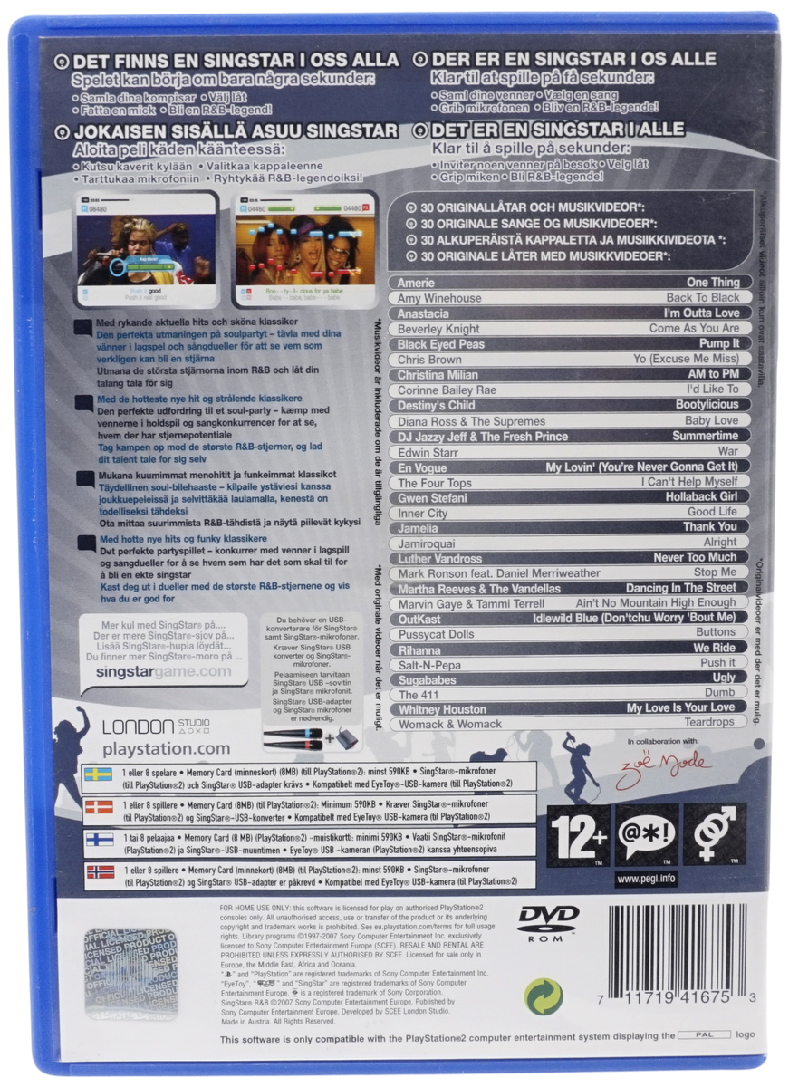 SingStar R&B (PS2) – RetroHygge.dk