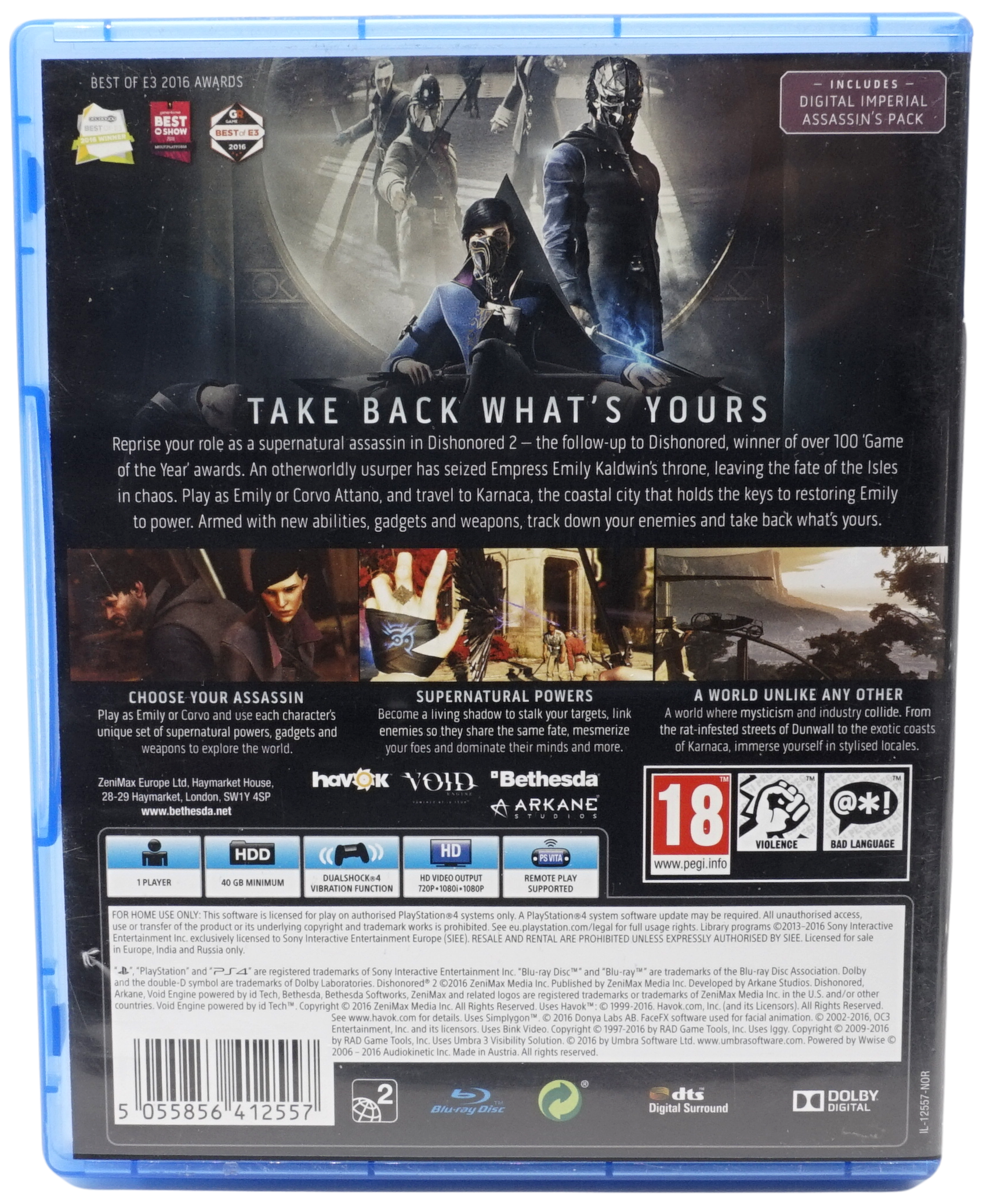 Dishonored 2 Limited Edition (PS4)
