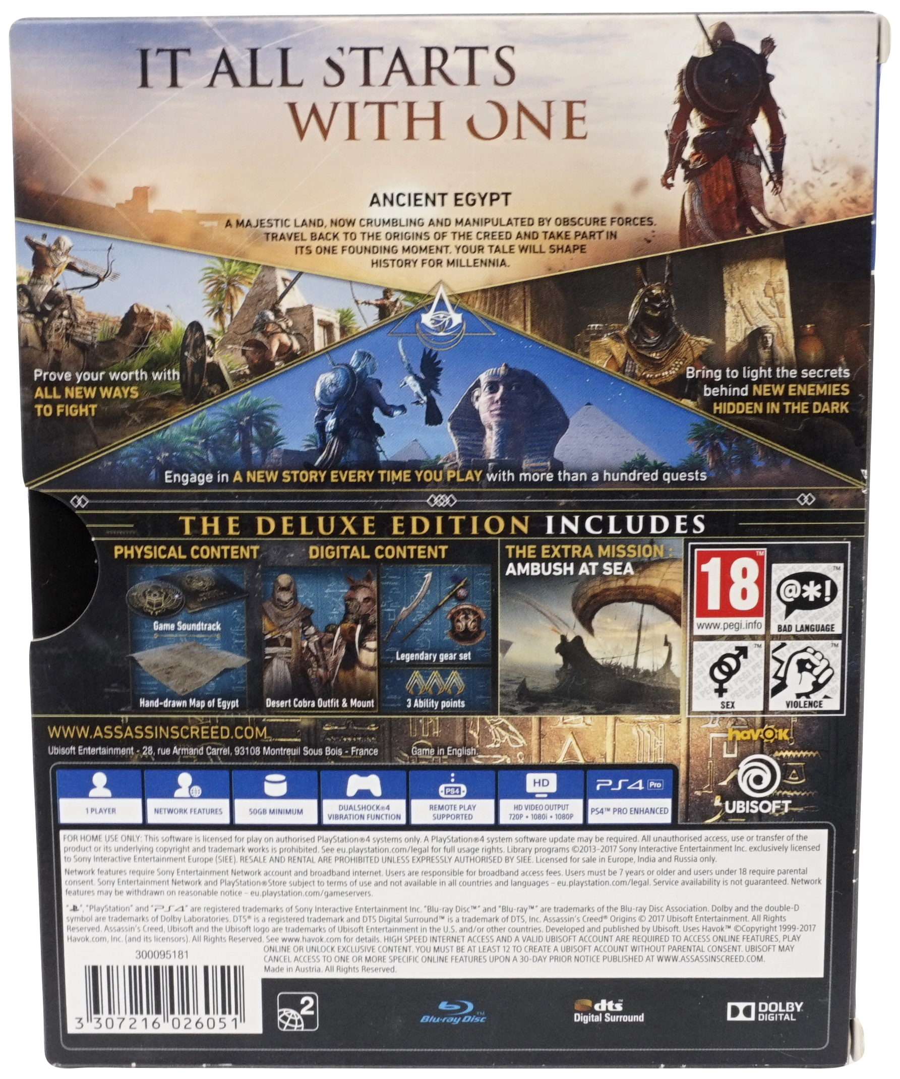 Assassin's Creed Origins Deluxe Edition (PS4)