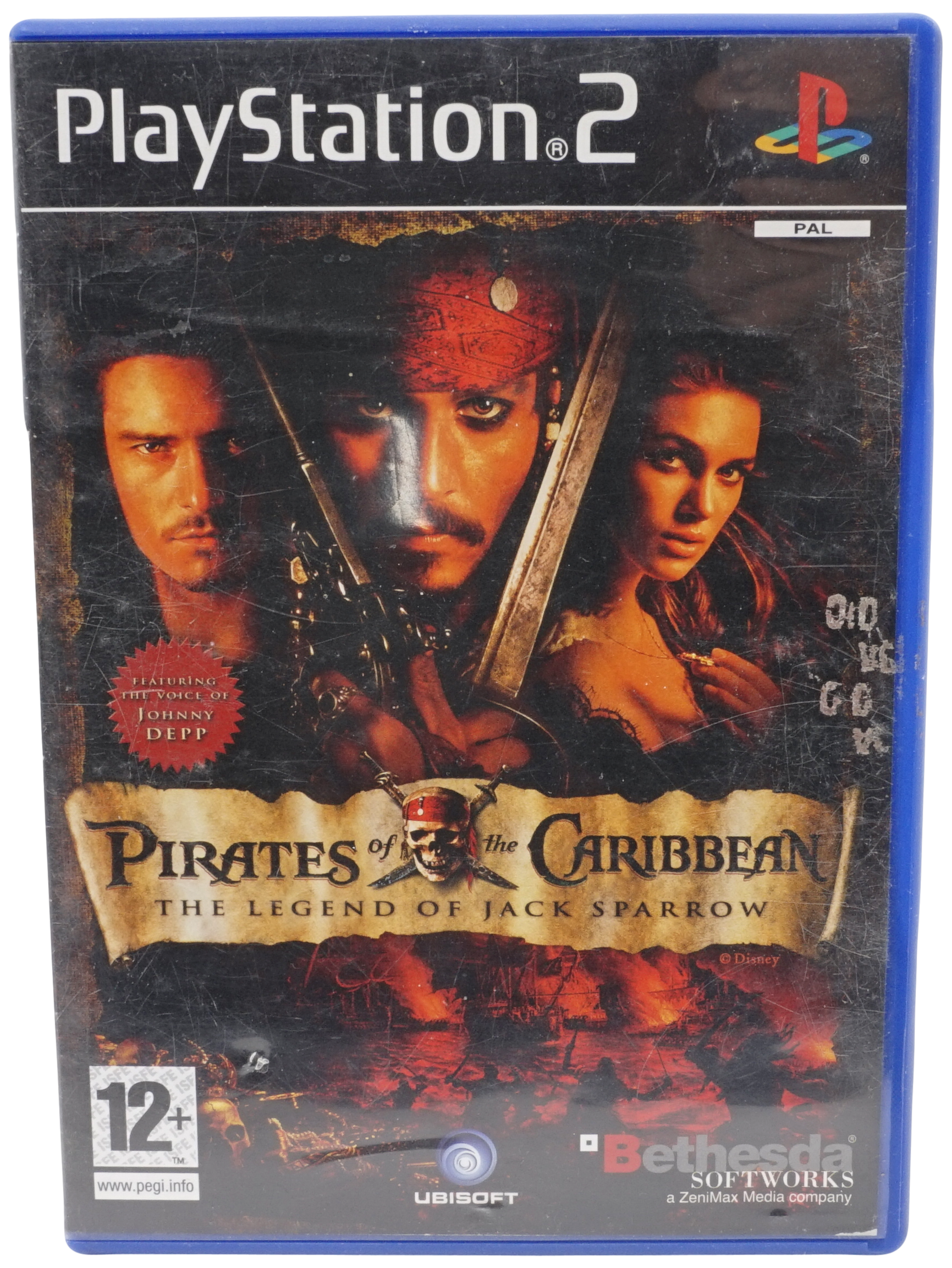 Pirates of the Caribbean : The Legend of Jack Sparrow (Uden Manual) (PS2)