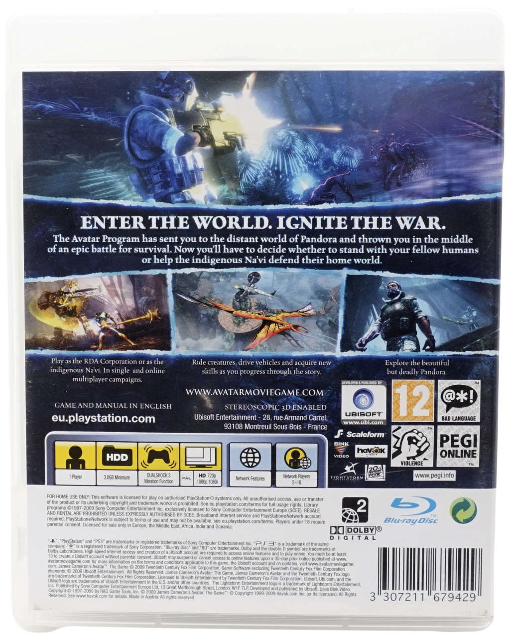 James Cameron's Avatar : The Game (PS3)