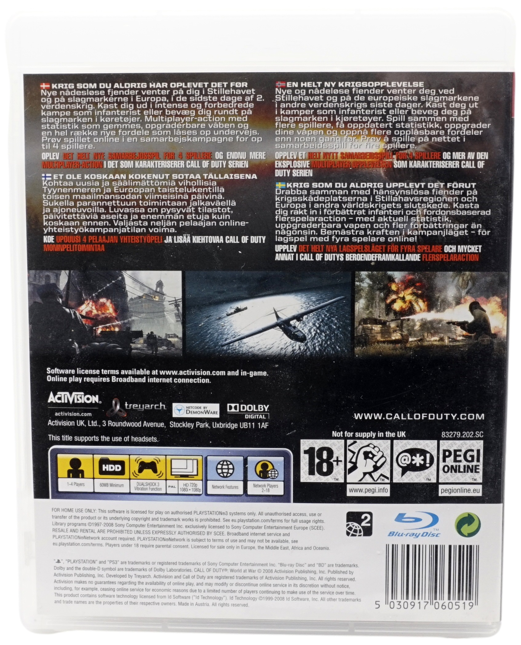 Call Of Duty : World At War (PS3)