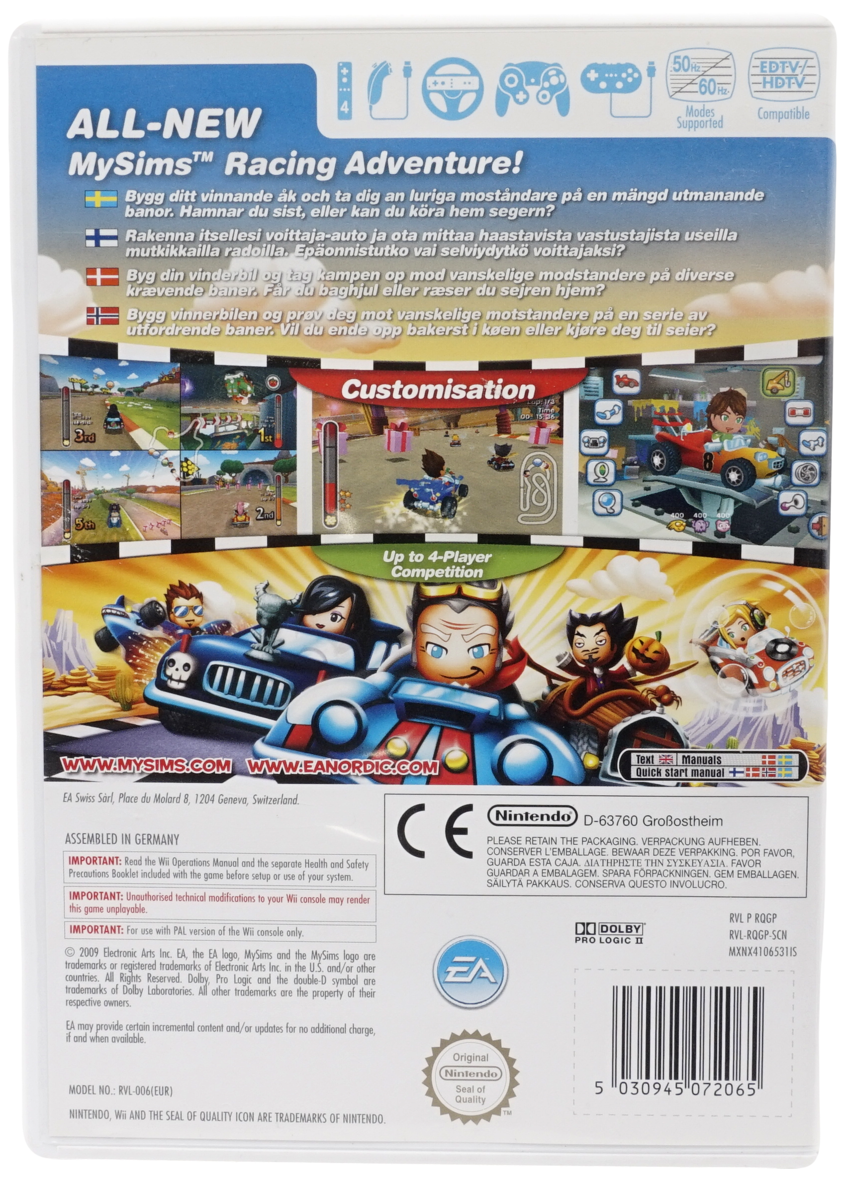 MySims : Racing (Uden Manual) (Wii)