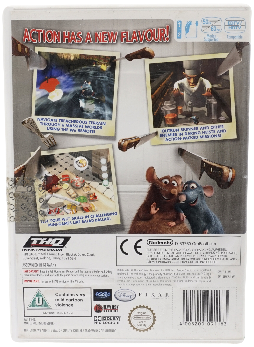 Disney Pixar : Ratatouille (Uden Manual) (Wii)