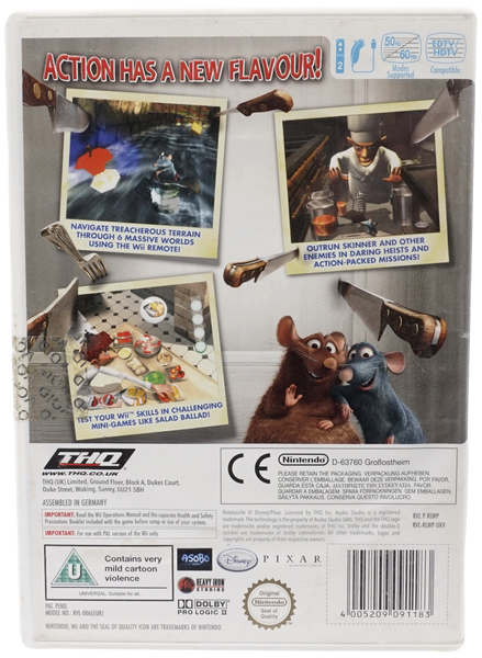 Disney Pixar : Ratatouille (Uden Manual) (Wii)