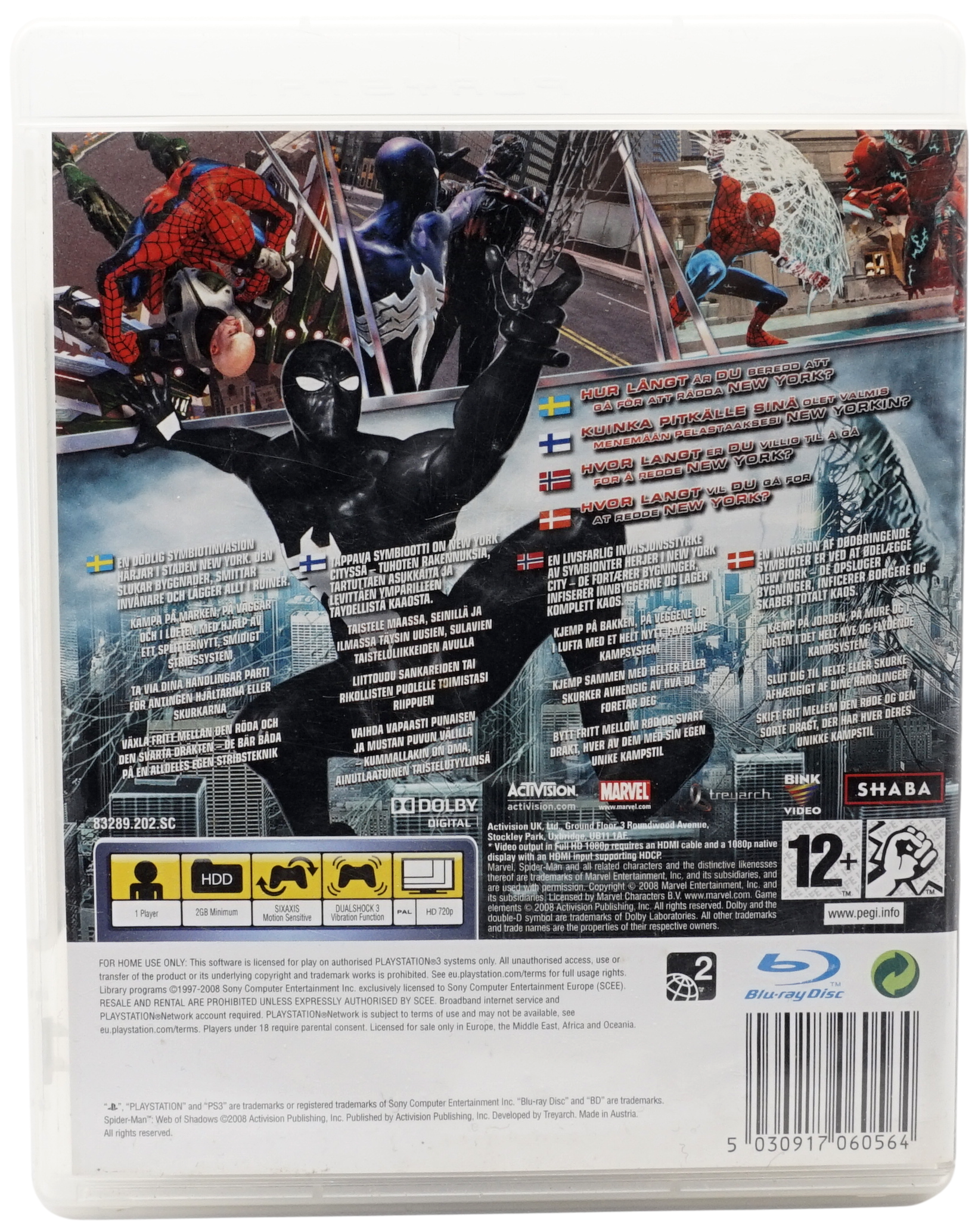 Spider-Man : Web of Shadows (PS3)