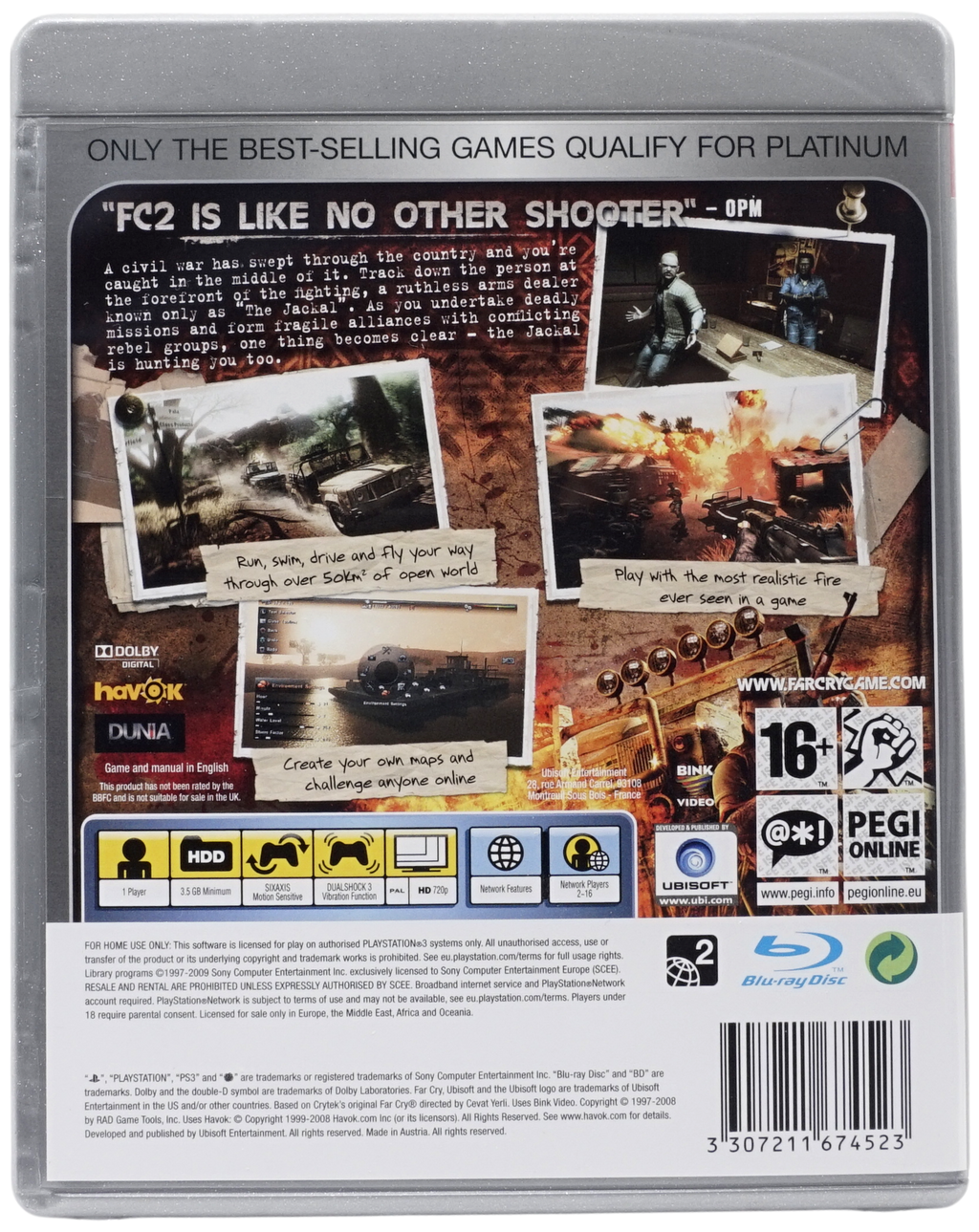 Far Cry 2 (Platinum) (PS3)