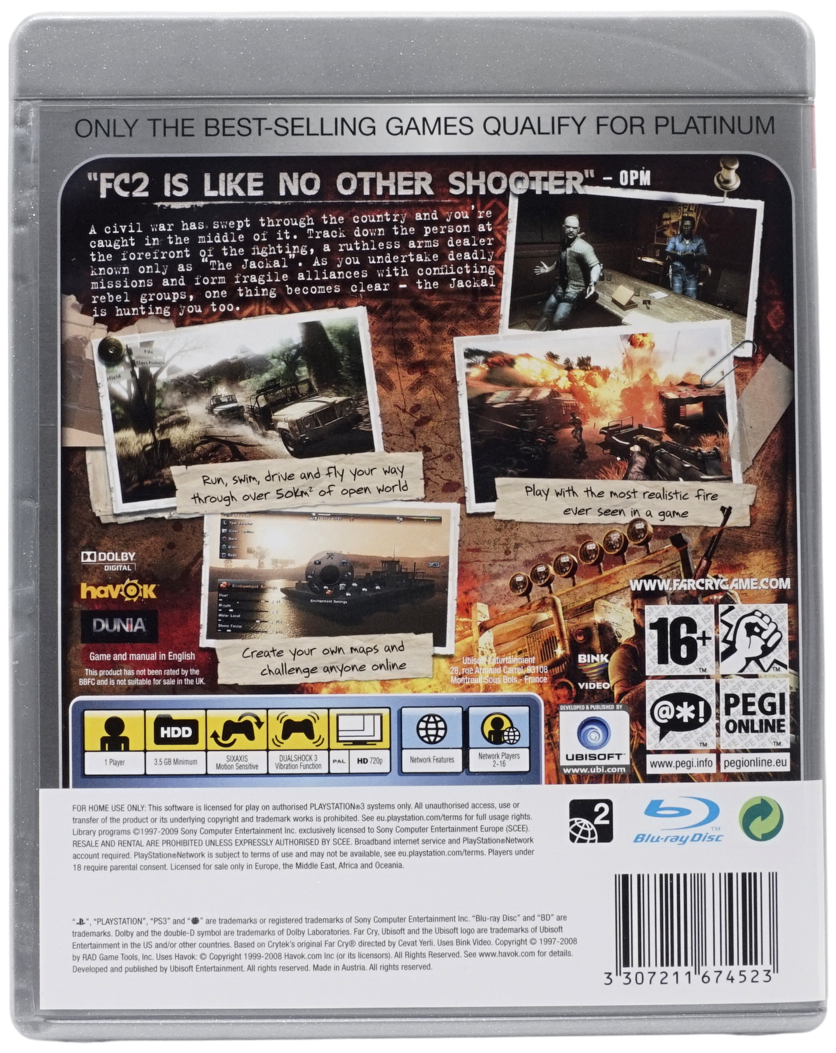 Far Cry 2 (Platinum) (PS3)