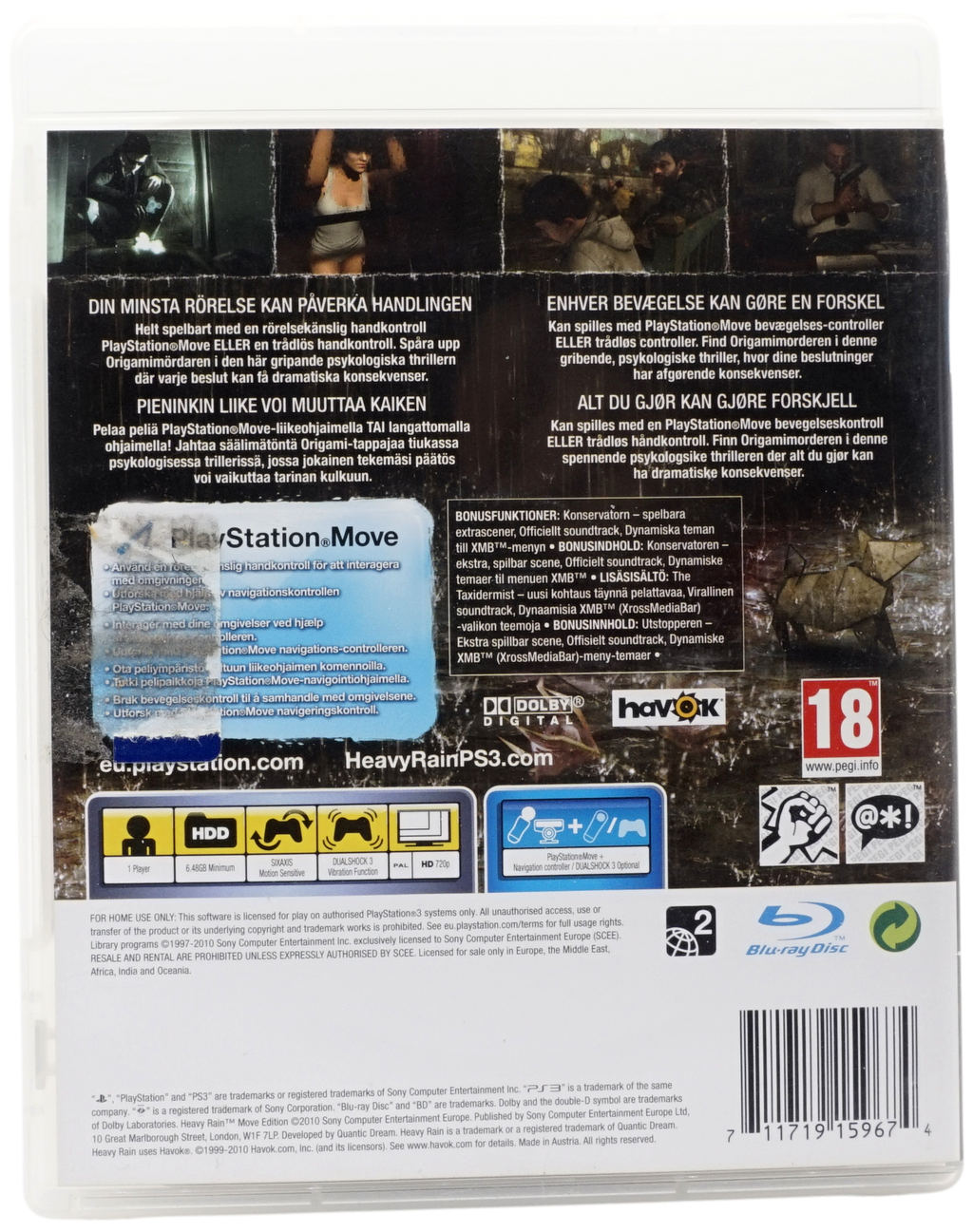 Heavy Rain : Move Edition (PS3)