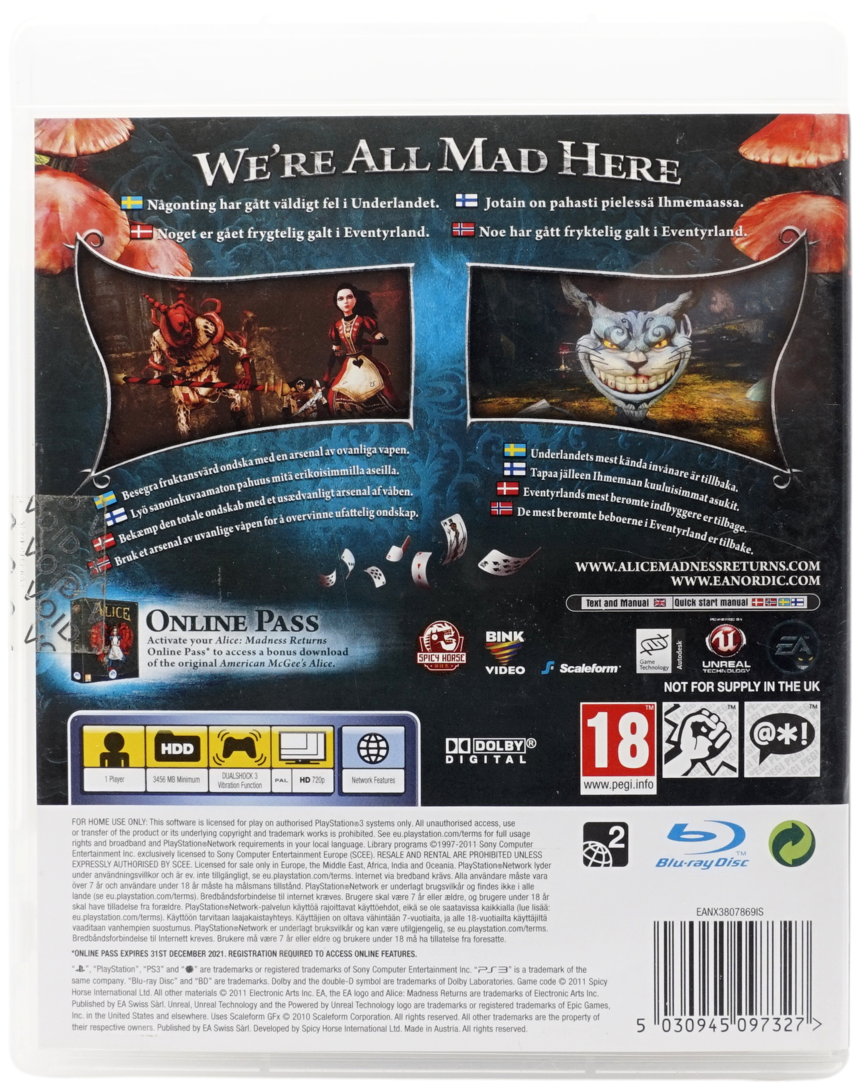 Alice : Madness Returns (PS3)