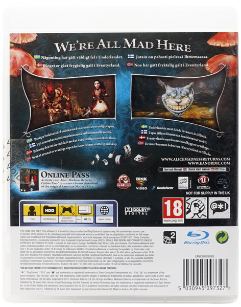 Alice : Madness Returns (PS3)