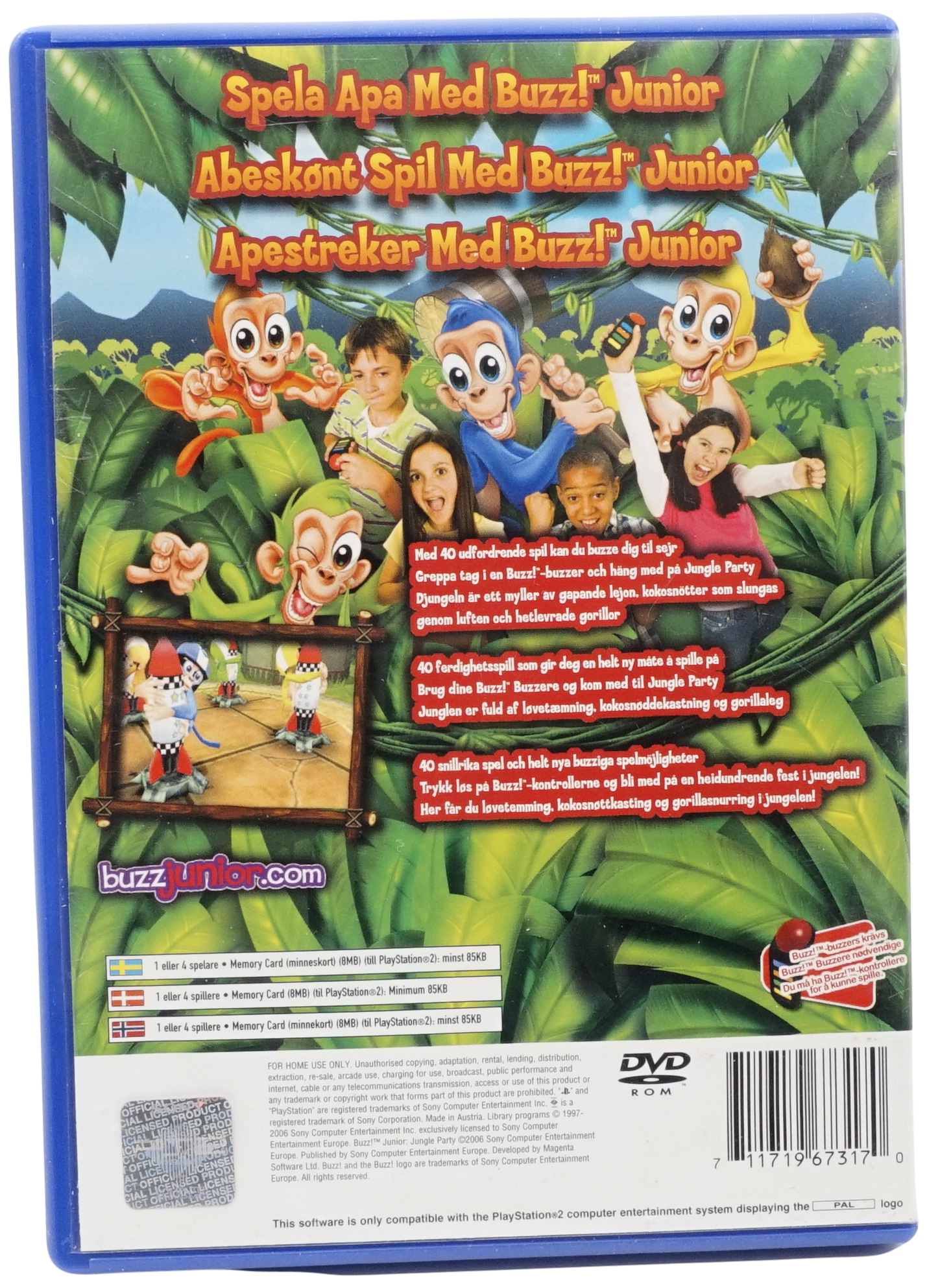 Buzz! Junior – Jungle Party (PS2) bagside