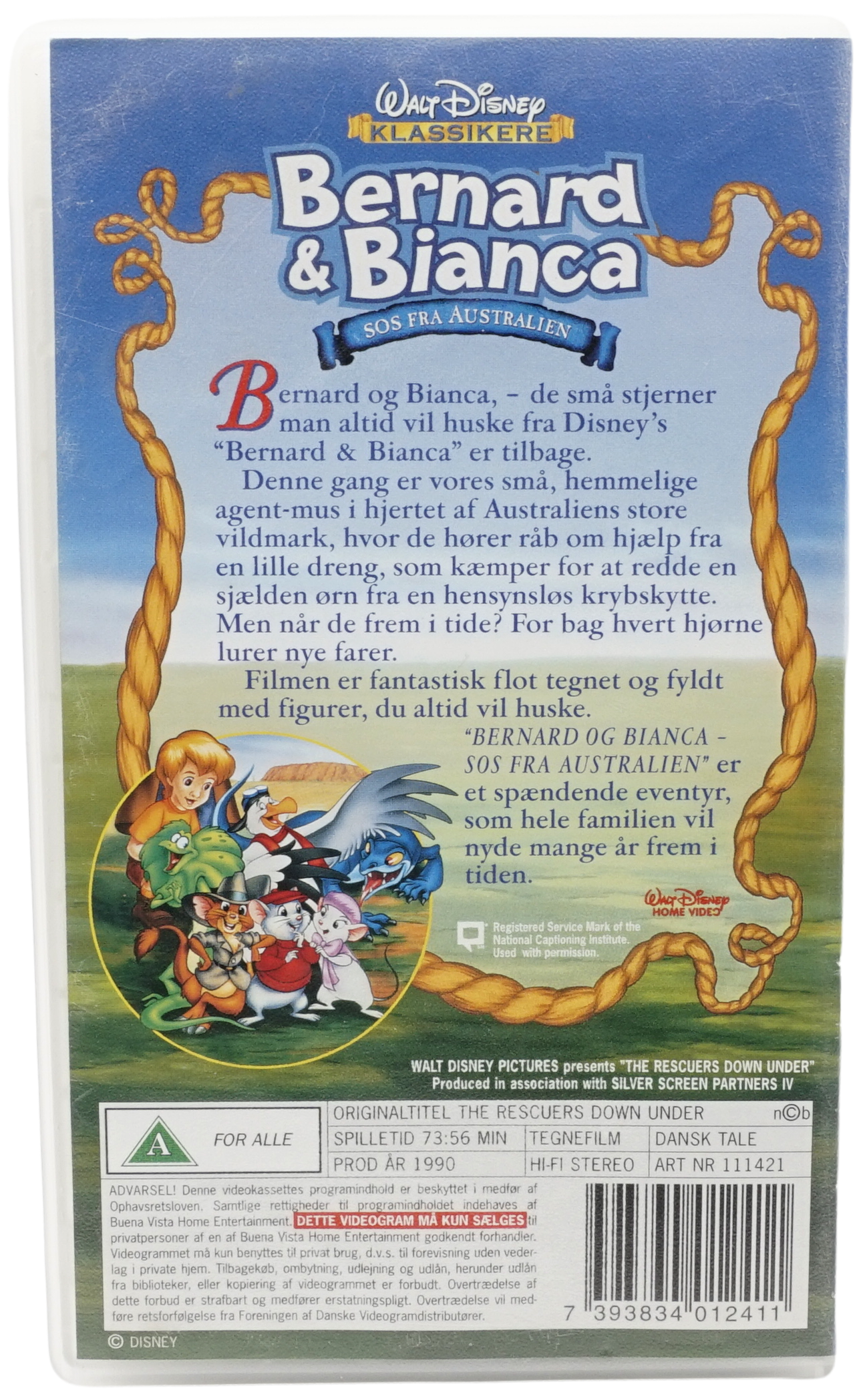 Bernard & Bianca : SOS fra Australien (VHS)