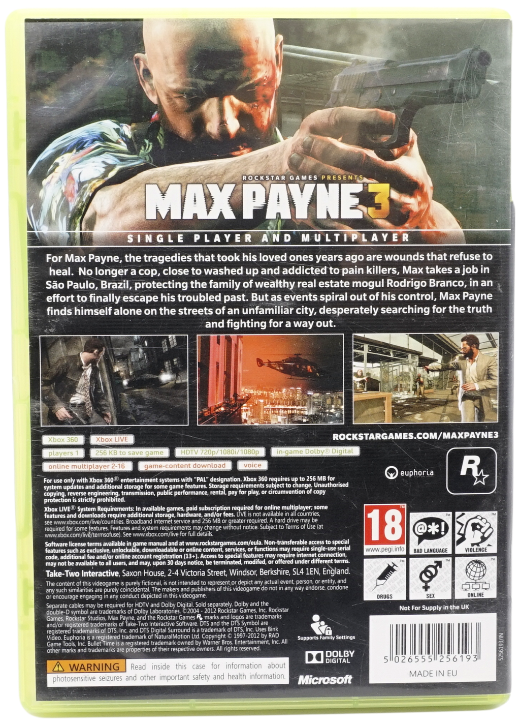 Max Payne 3 (Xbox 360)