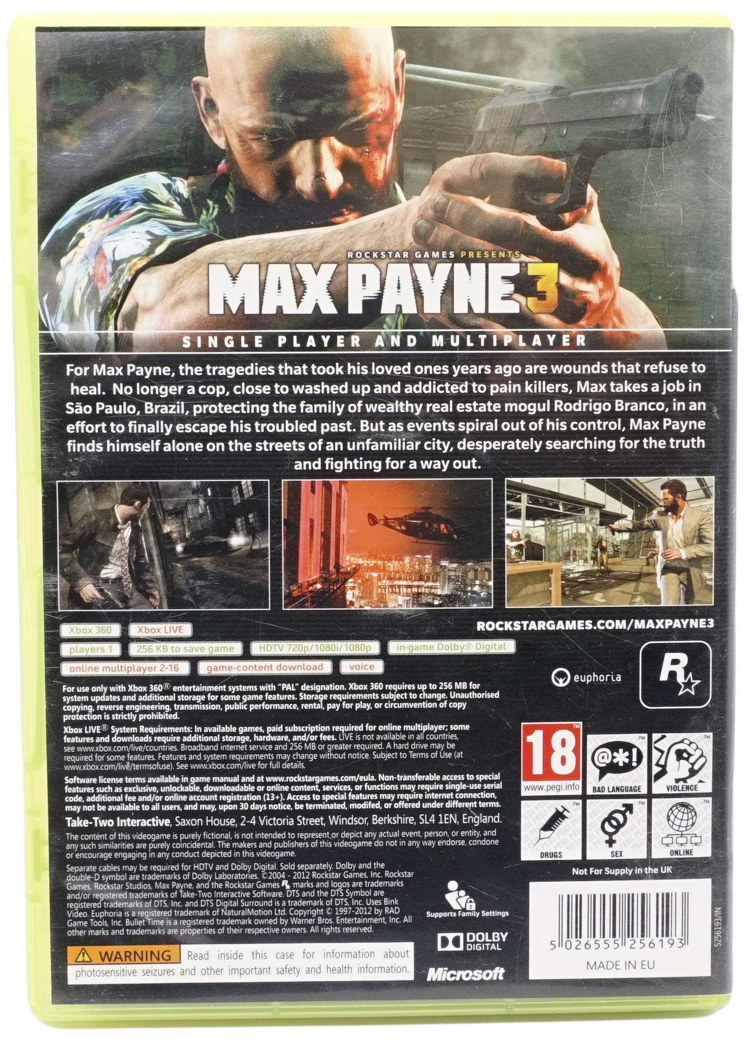 Max Payne 3 (Xbox 360)
