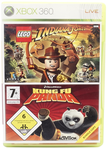 LEGO Indiana Jones: The Original Adventures + Kung Fu Panda Bundle Copy (Xbox 360)