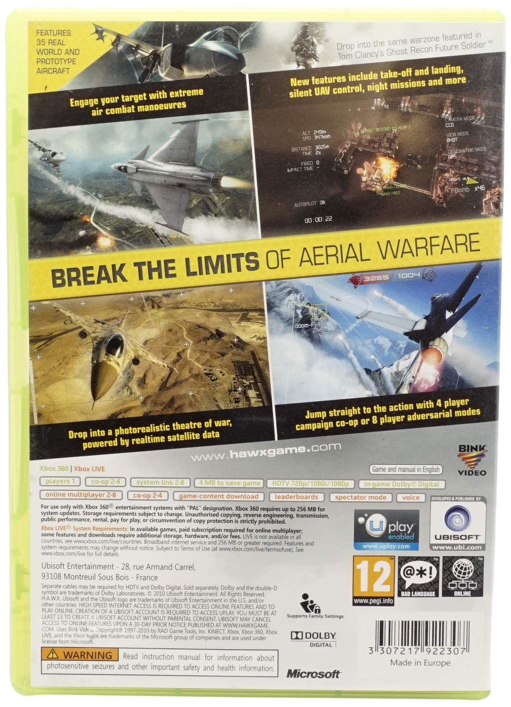 Tom Clancy’s H.A.W.X 2 (Xbox 360)