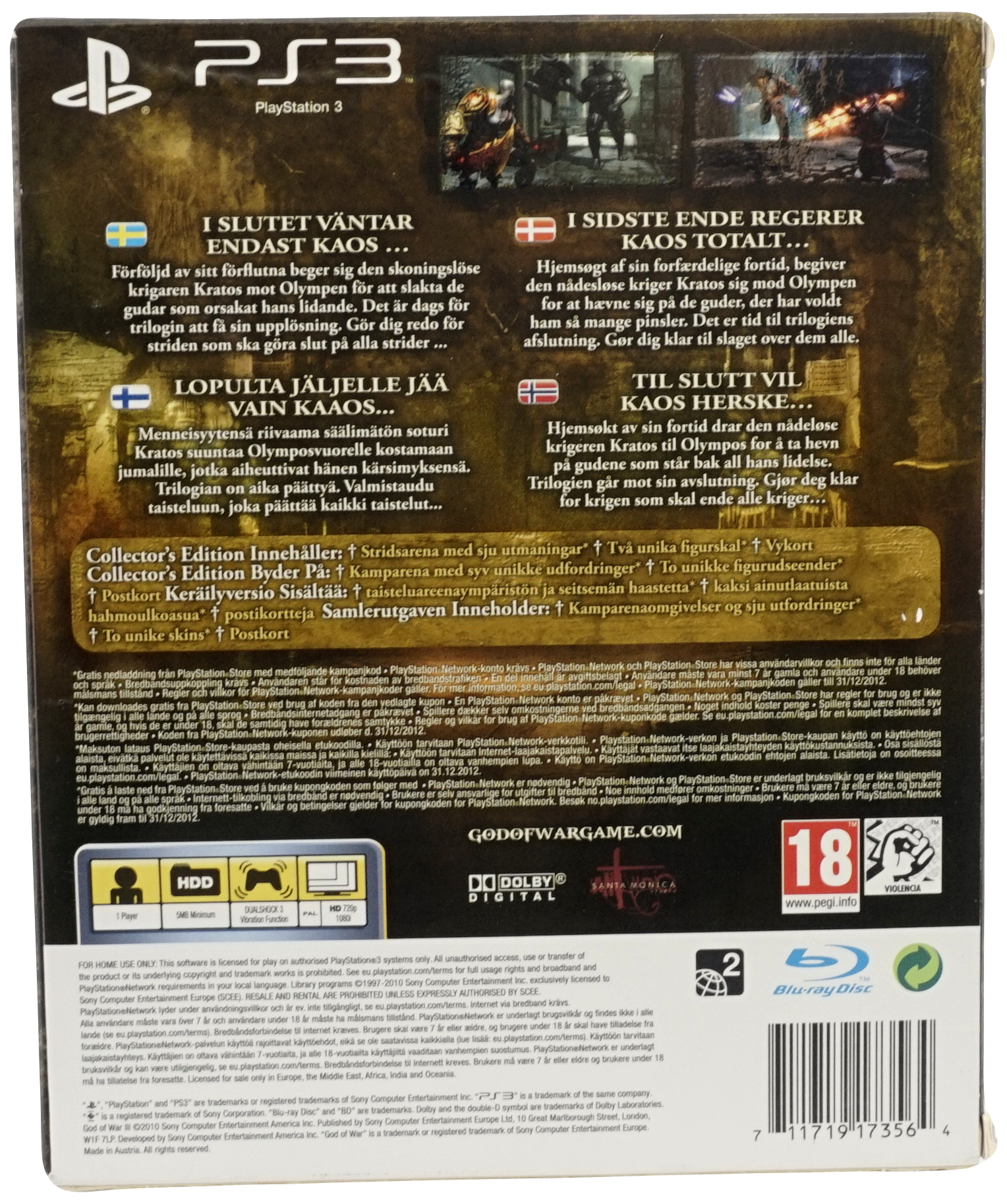 God of War III : Collector’s Edition (PS3)