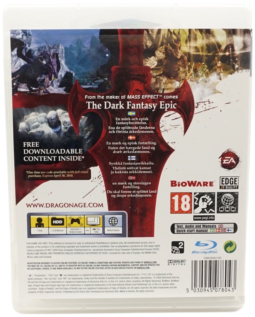 Dragon Age : Origins (PS3)