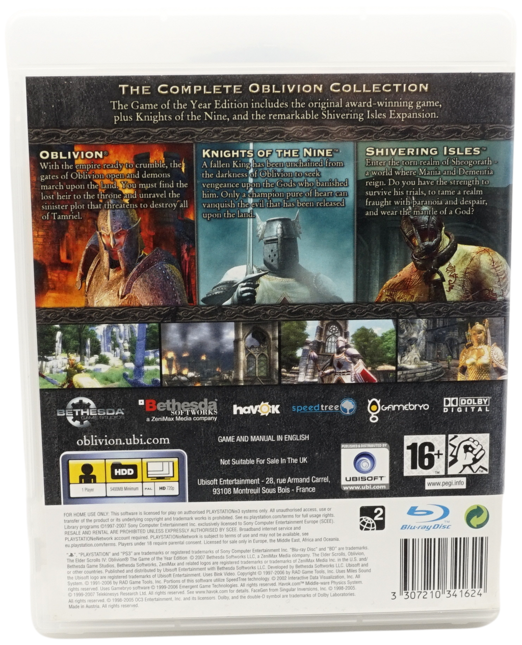 The Elder Scrolls IV : Oblivion - Game of the Year Edition (PS3)