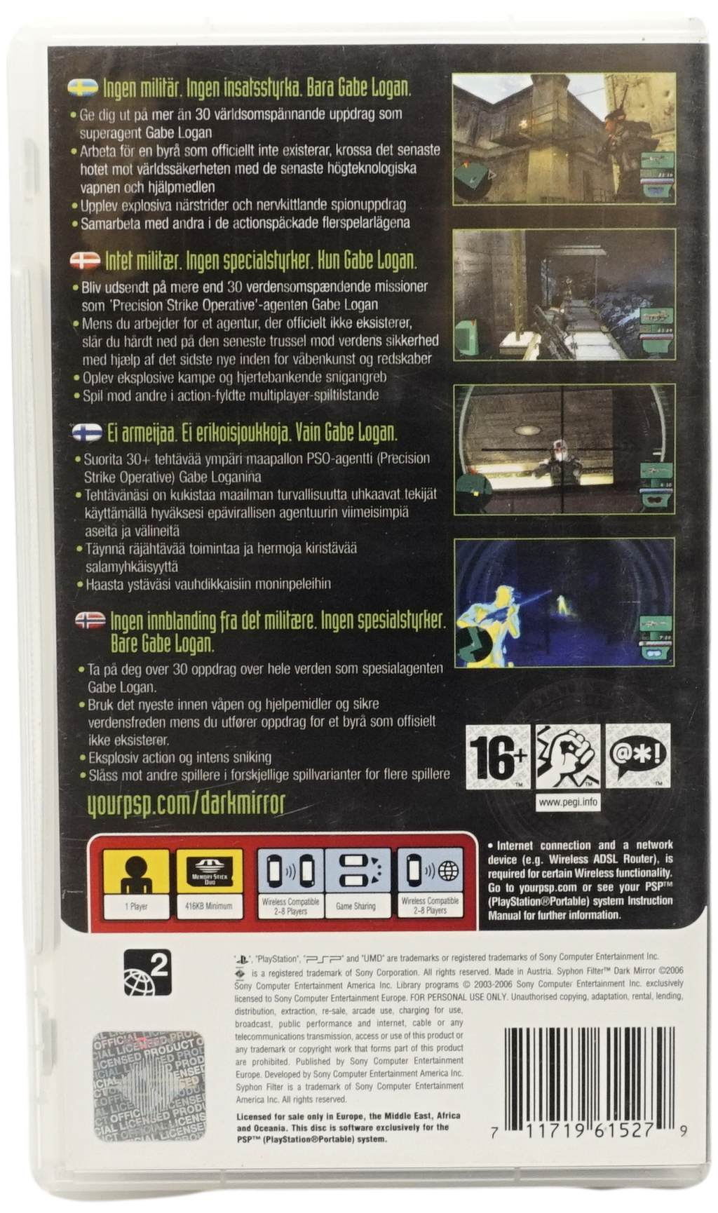 Syphon Filter : Dark Mirror (PSP)