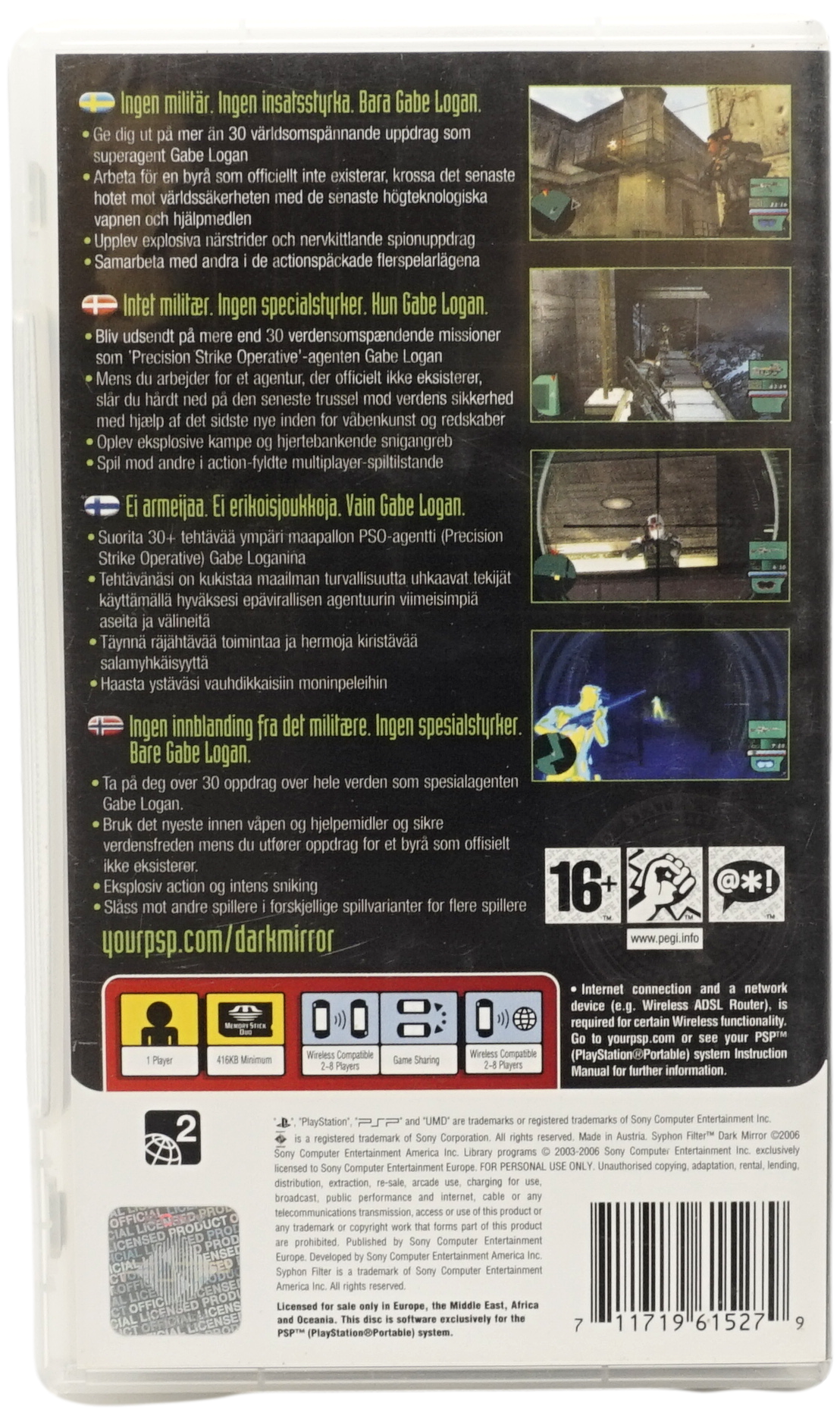 Syphon Filter : Dark Mirror (PSP)