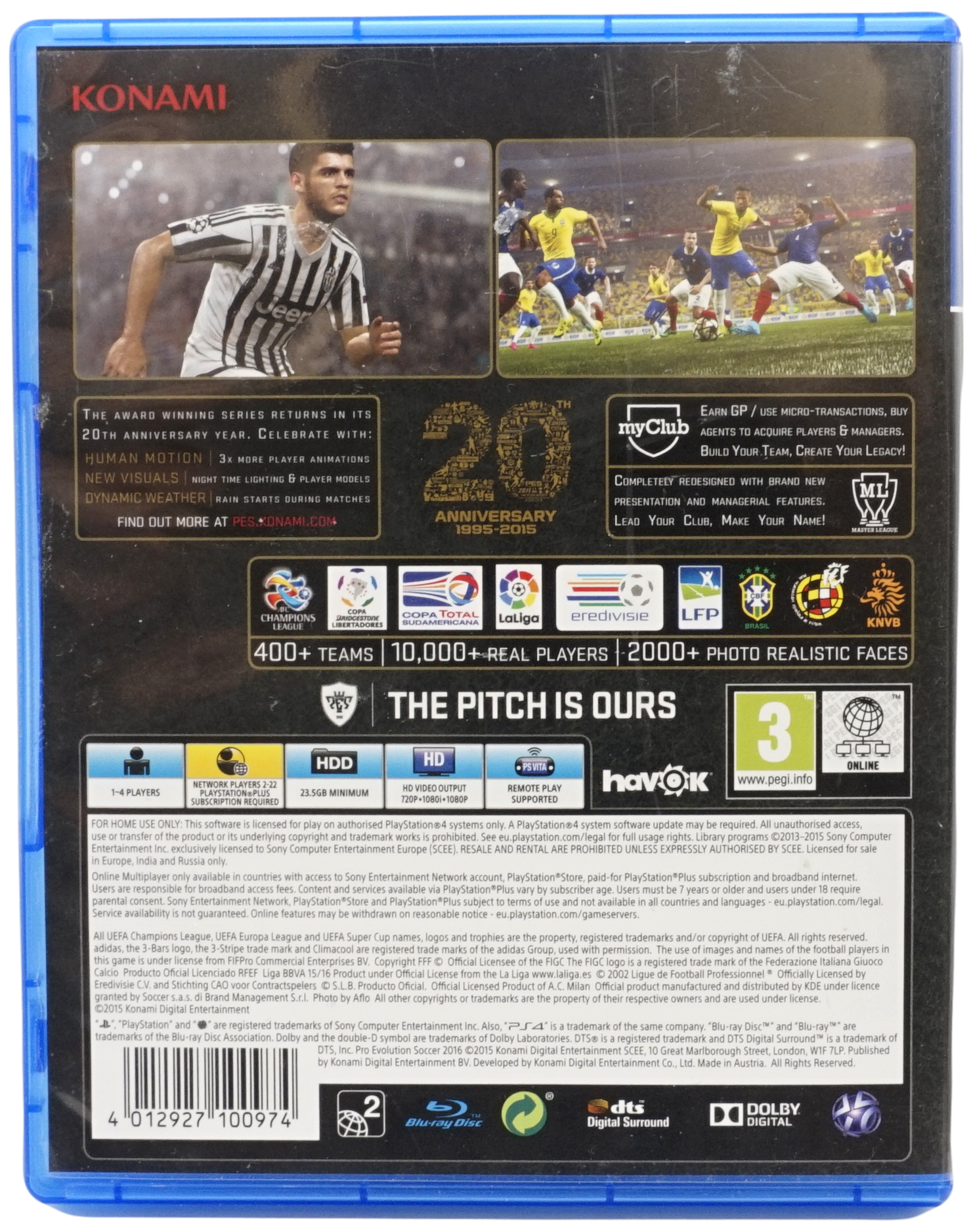 Pro Evolution Soccer 2016 (PS4)