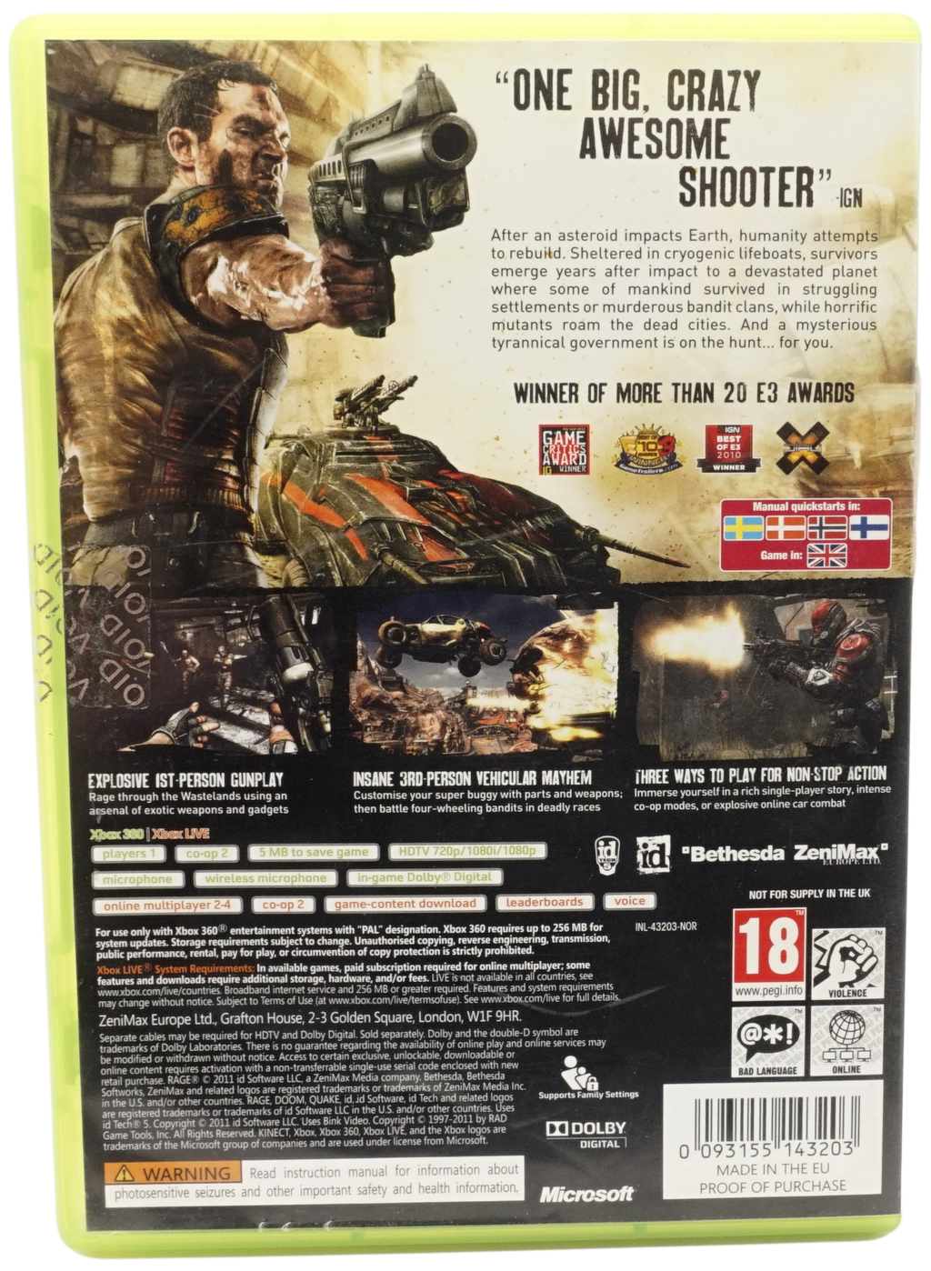 Rage Anarchy Edition (Xbox 360)