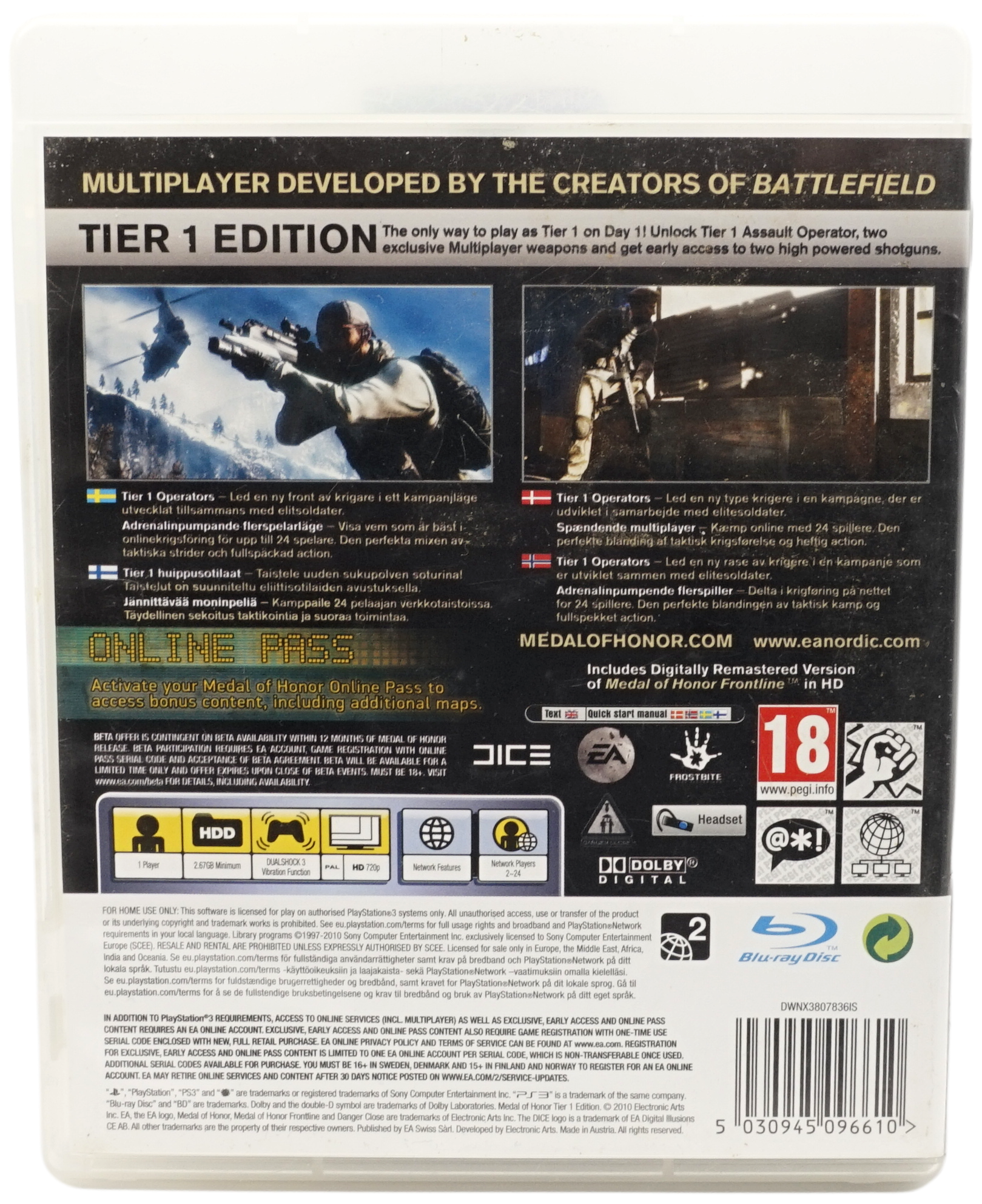 Medal of Honor : Tier 1 Edition (PS3)