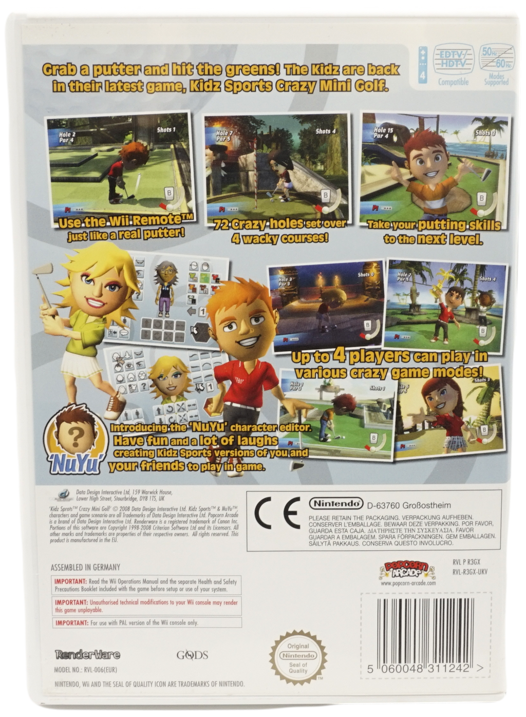 Kidz Sports Crazy Mini Golf (Wii)