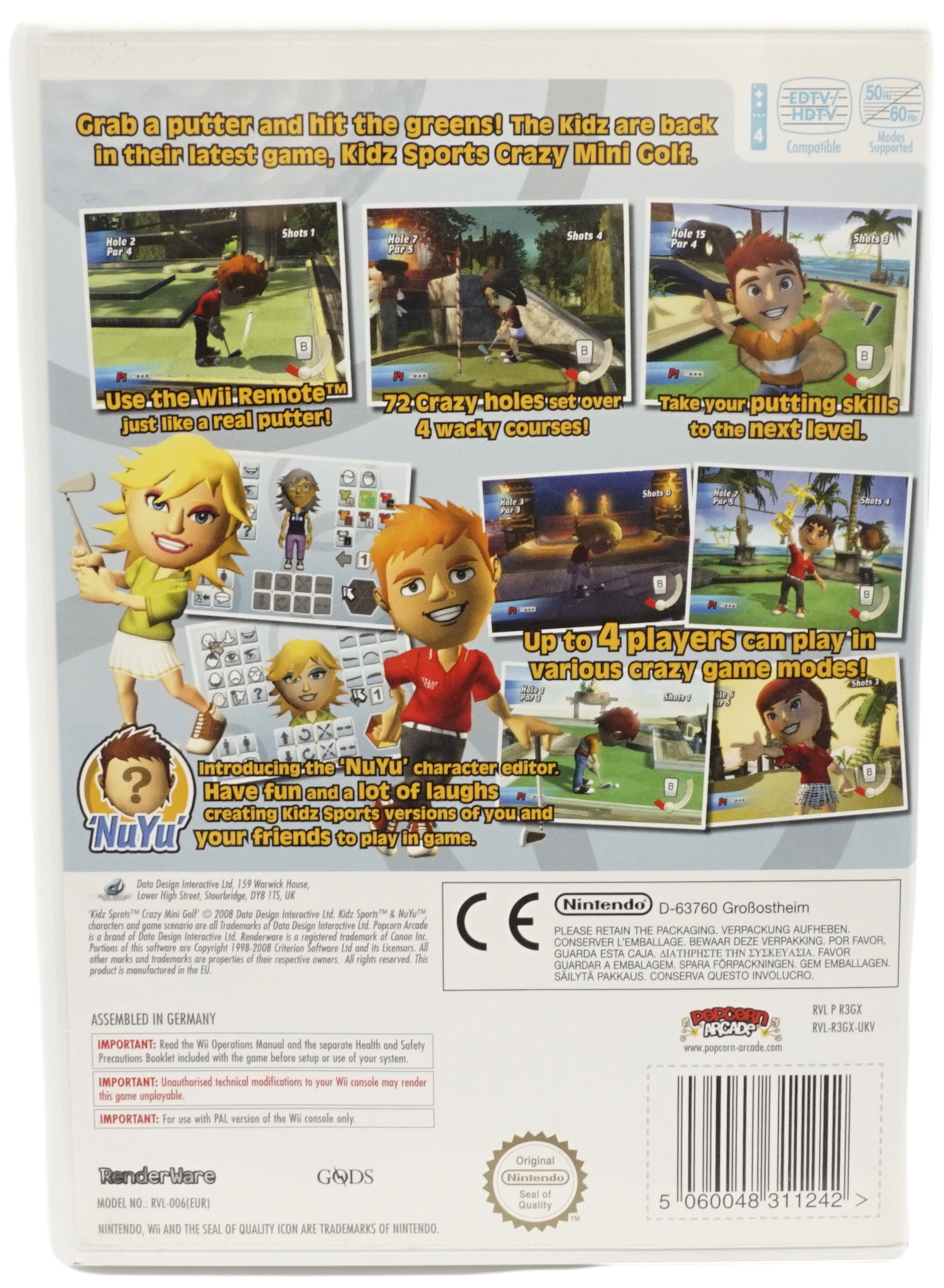 Kidz Sports Crazy Mini Golf (Wii)