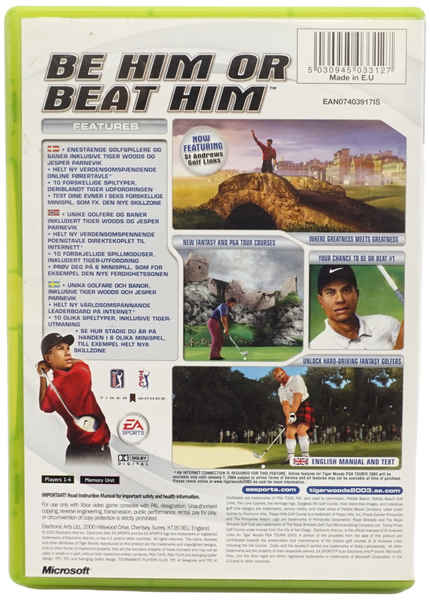 Tiger Woods PGA Tour 2003 (Xbox)