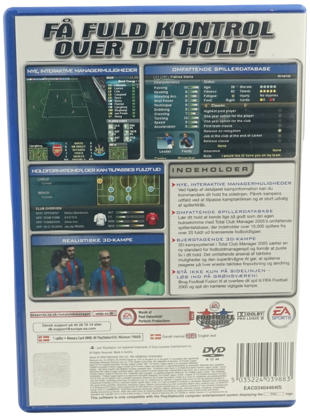 Total Club Manager 2005 (PS2)