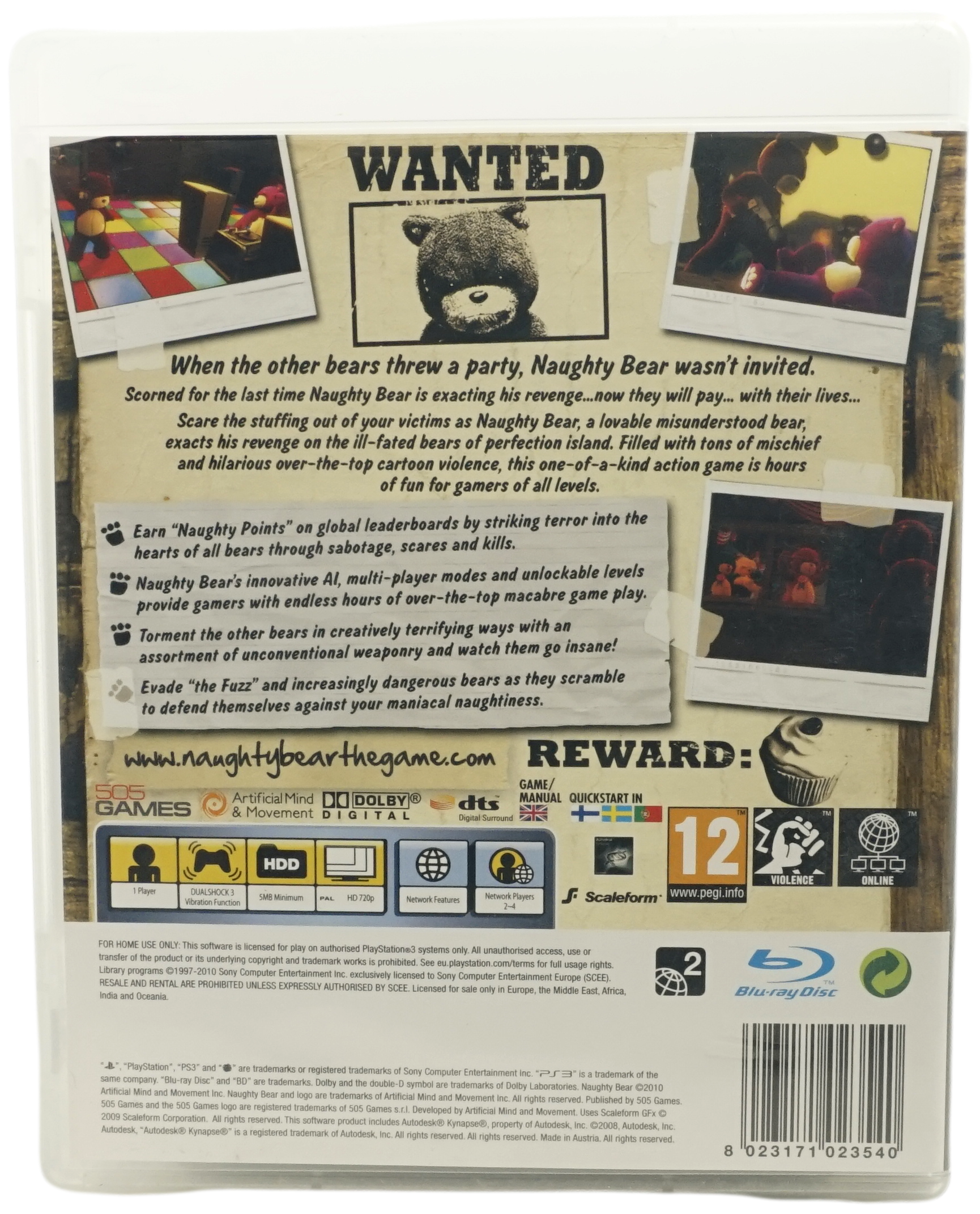 Naughty Bear (PS3)
