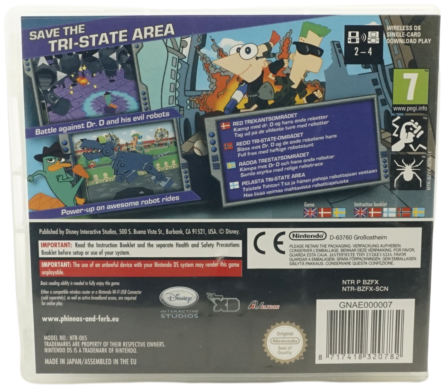 Disney Phineas and Ferb: Across the 2nd Dimension (DS)