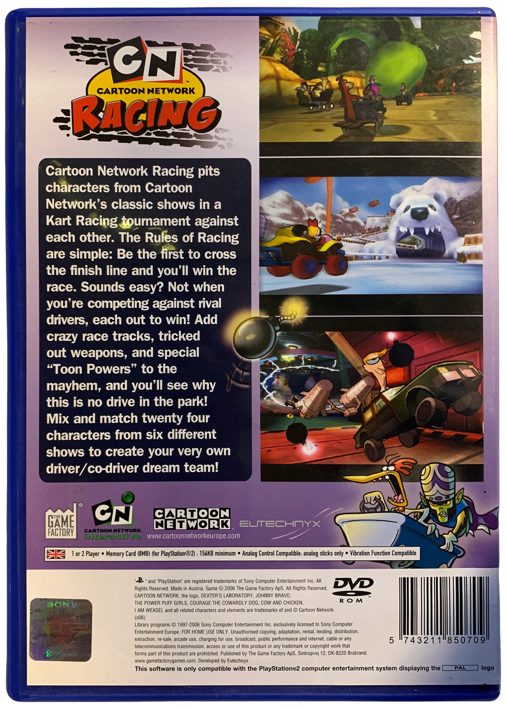 Cartoon Network Racing (PS2) bagside