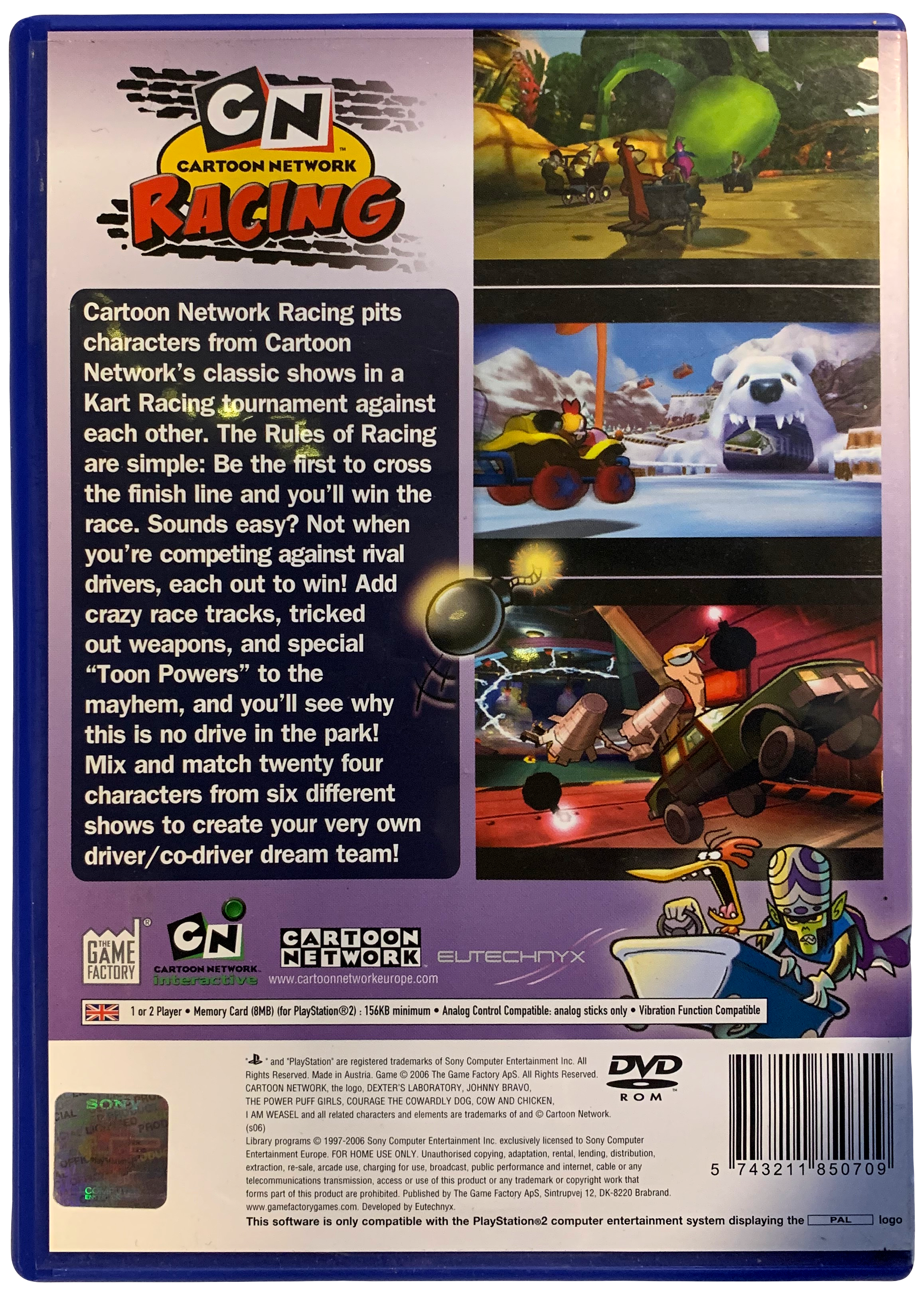 Cartoon Network Racing (PS2) bagside
