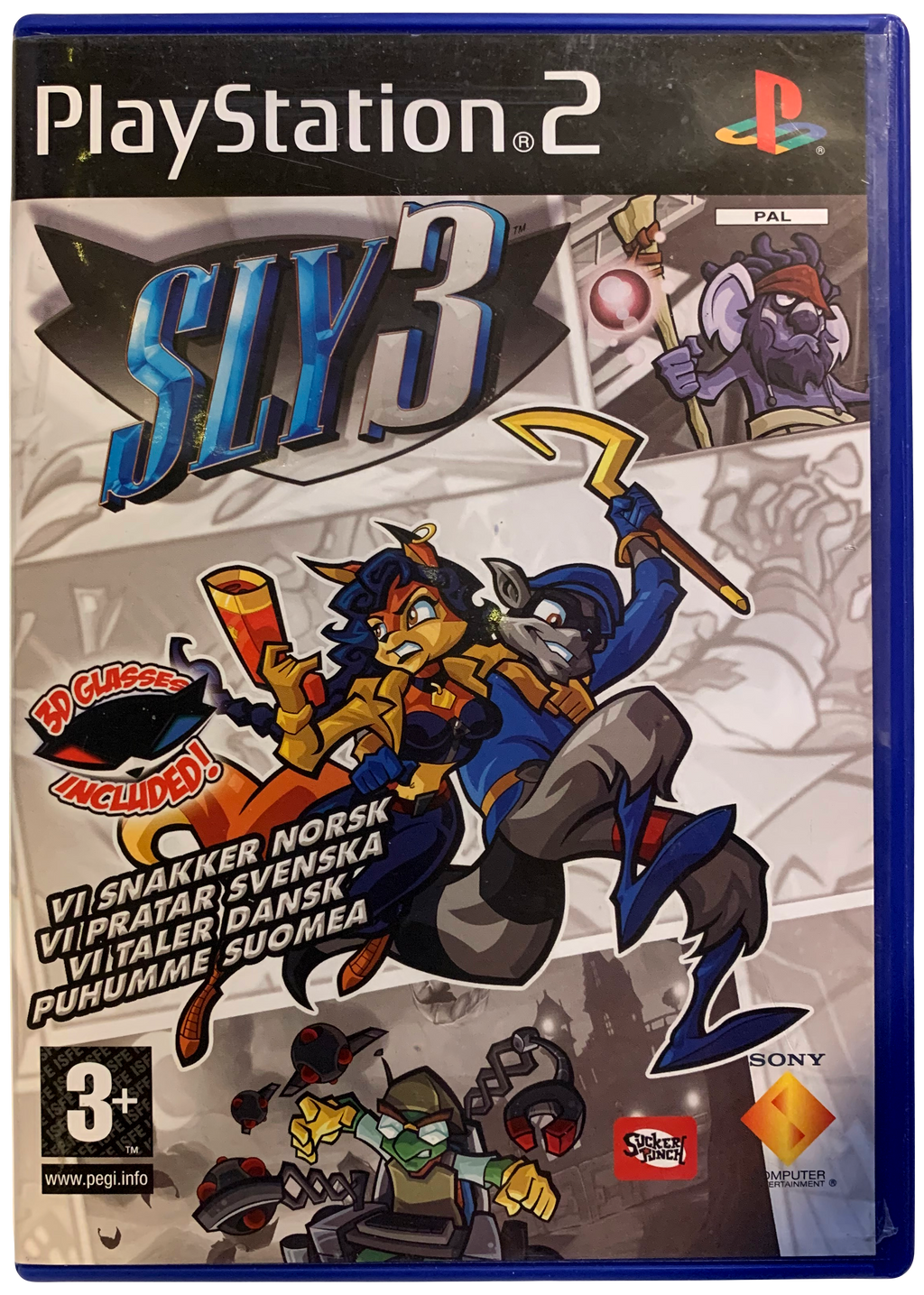 Sly 3: Honor Among Thieves (PS2) forside