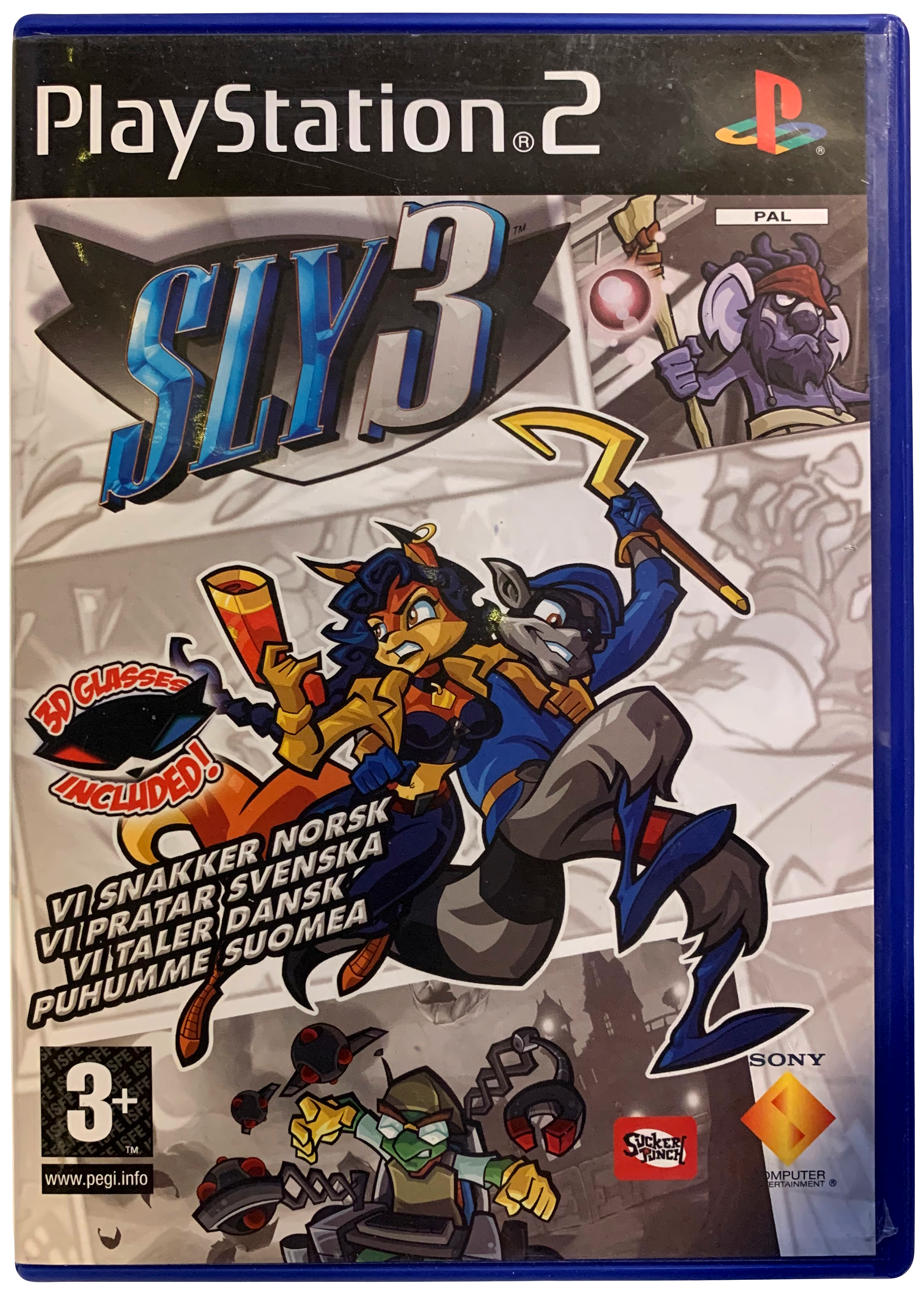 Sly 3: Honor Among Thieves (PS2) forside