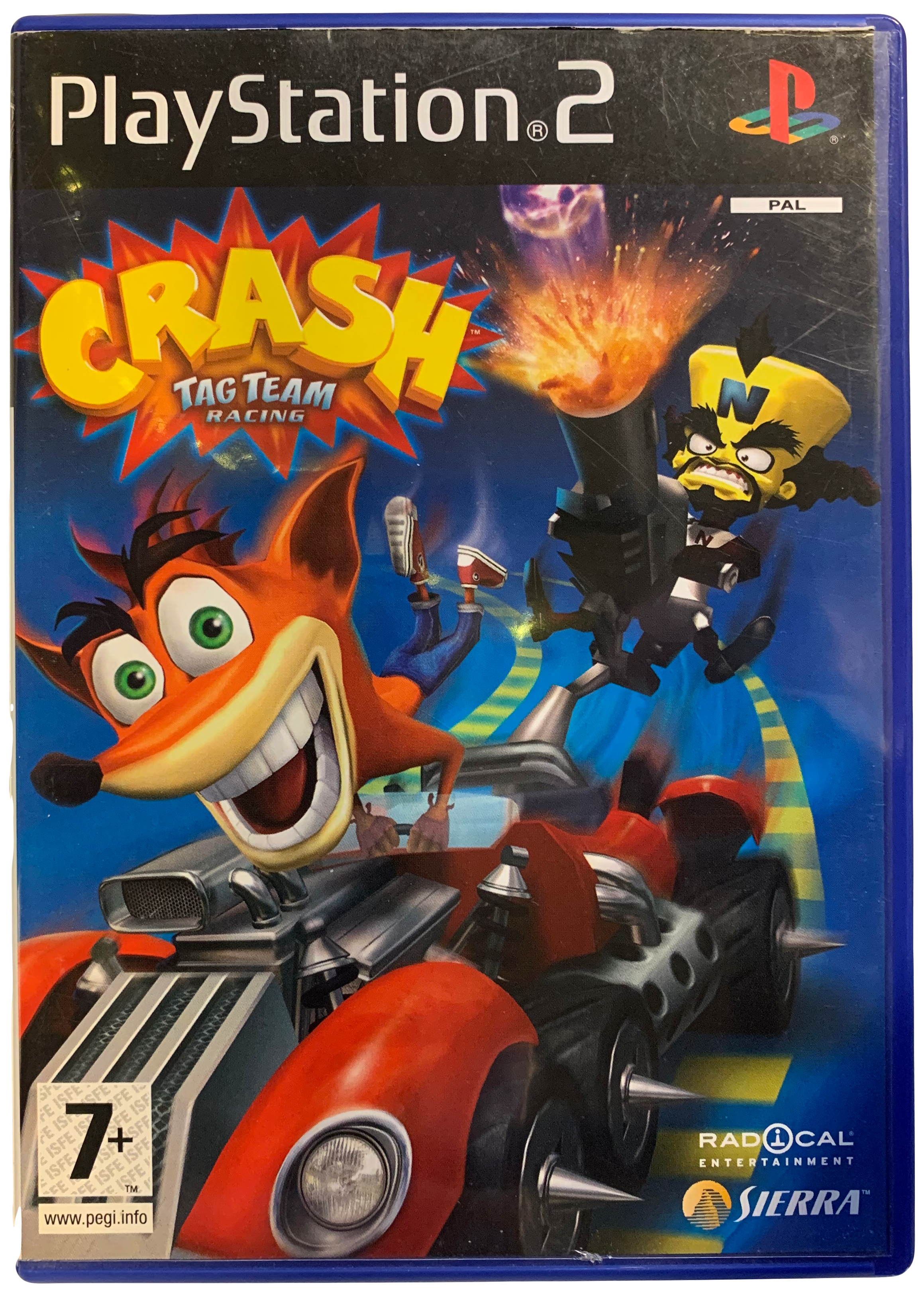 Crash Tag Team Racing (PS2) forside