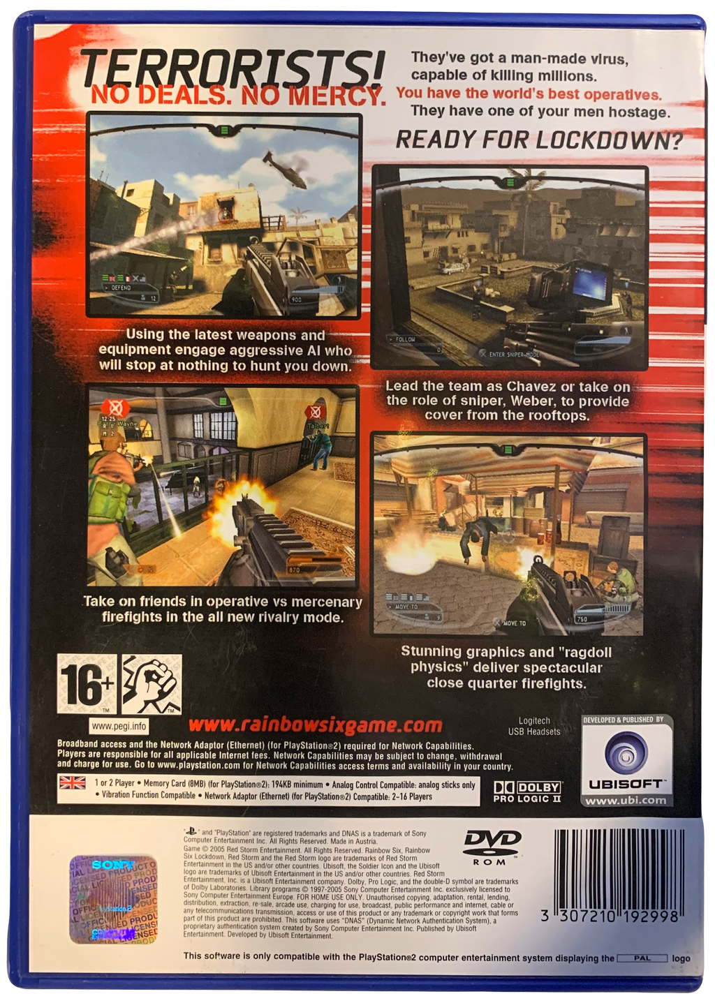 Tom Clancy’s Rainbow Six: Lockdown (PS2) bagside