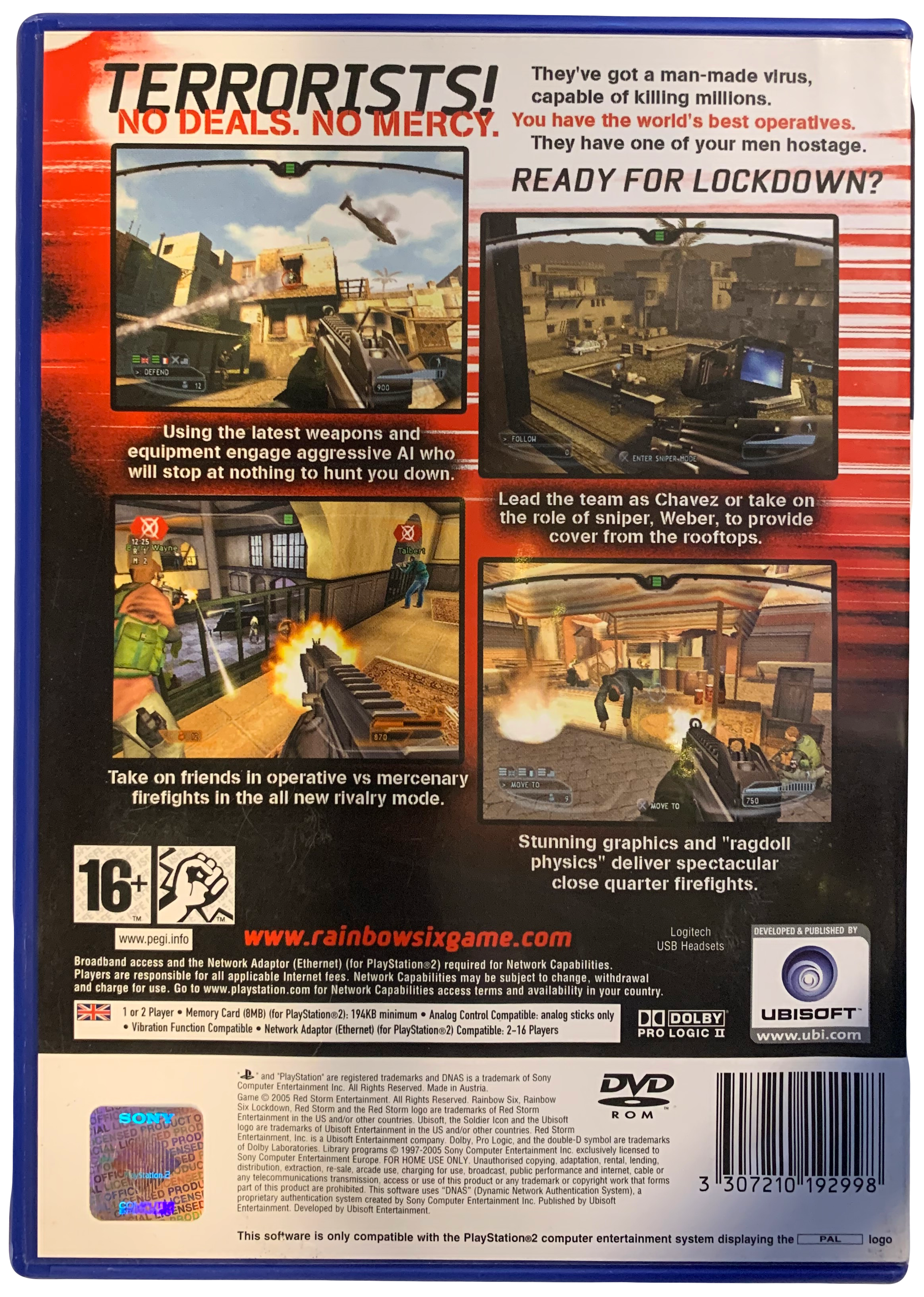 Tom Clancy’s Rainbow Six: Lockdown (PS2) bagside