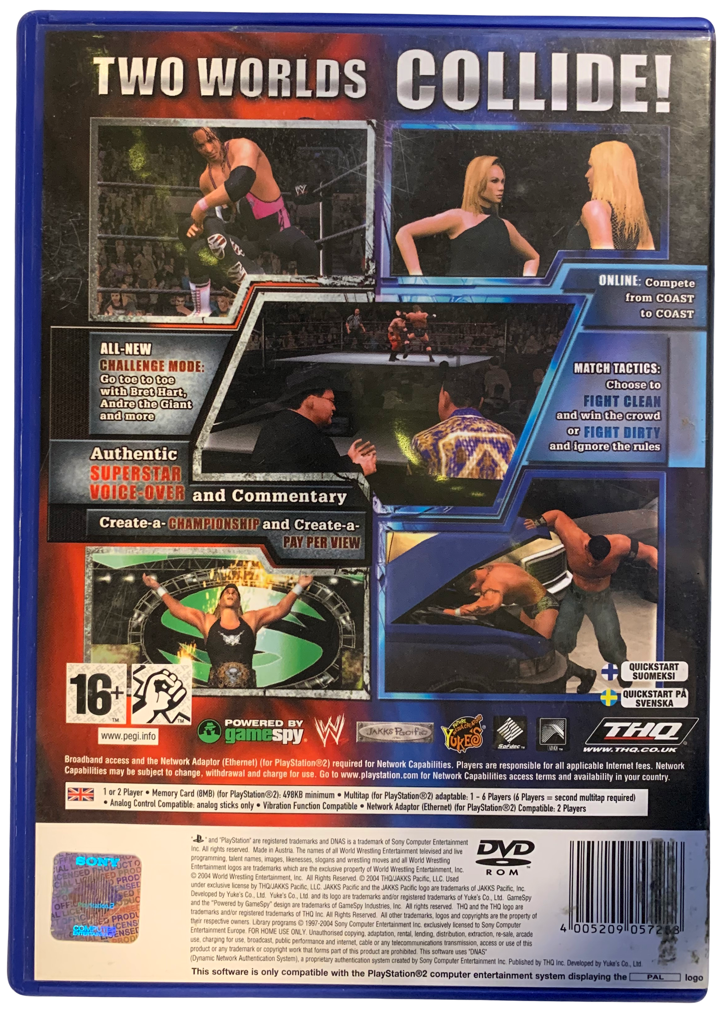 WWE SmackDown vs. Raw (PS2) bagside