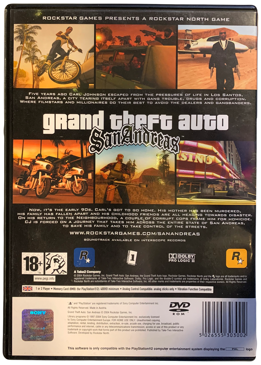 Grand Theft Auto: San Andreas (PS2)