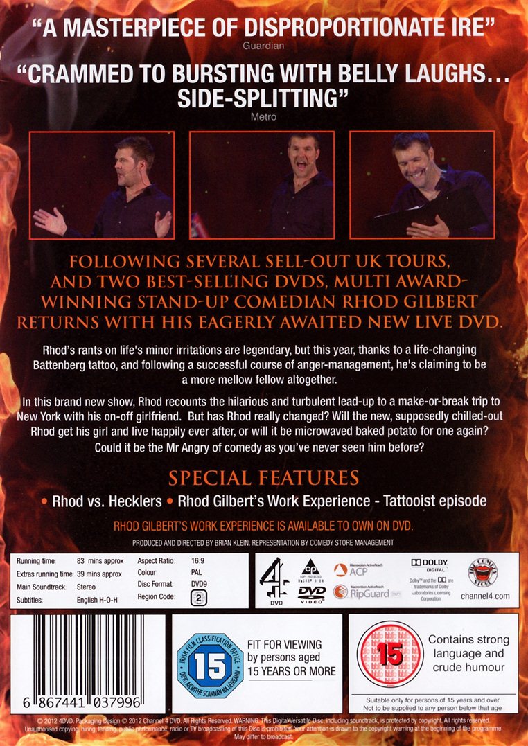 Rhod Gilbert: The Man with the Flaming Battenberg Tattoo (DVD)