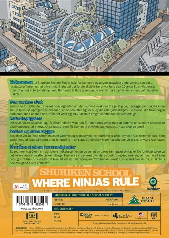 Shuriken-skolens hemmeligheder (DVD)