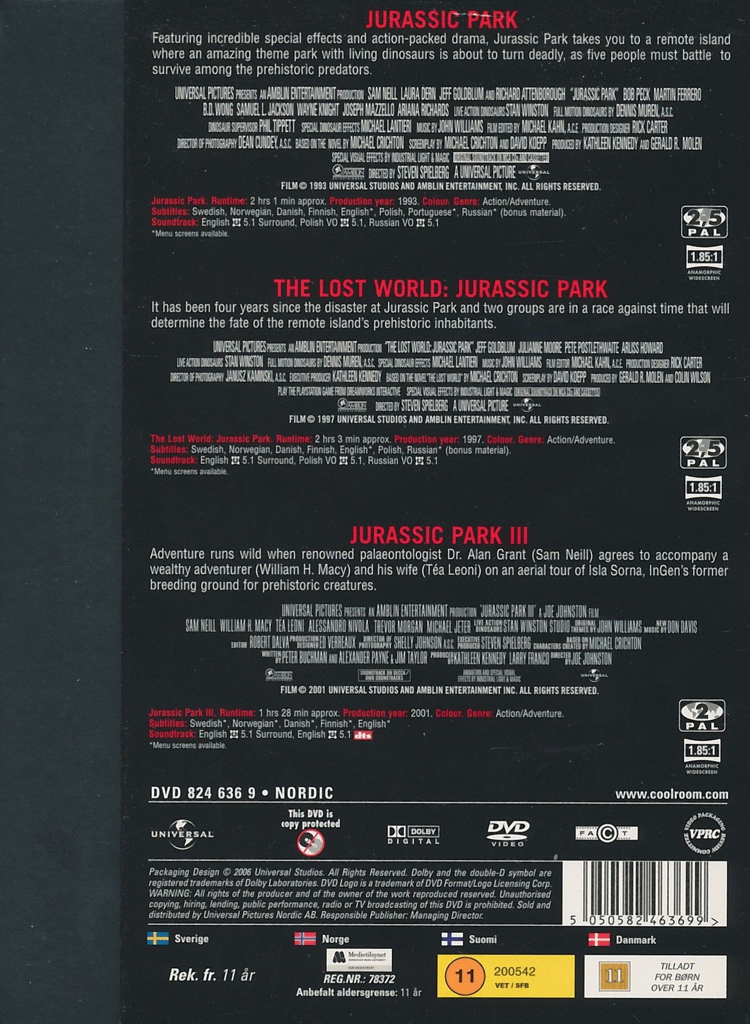 Jurassic Park Trilogy Pack (DVD)