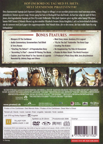 Pirates of the Caribbean: Død Mands Kiste (DVD)
